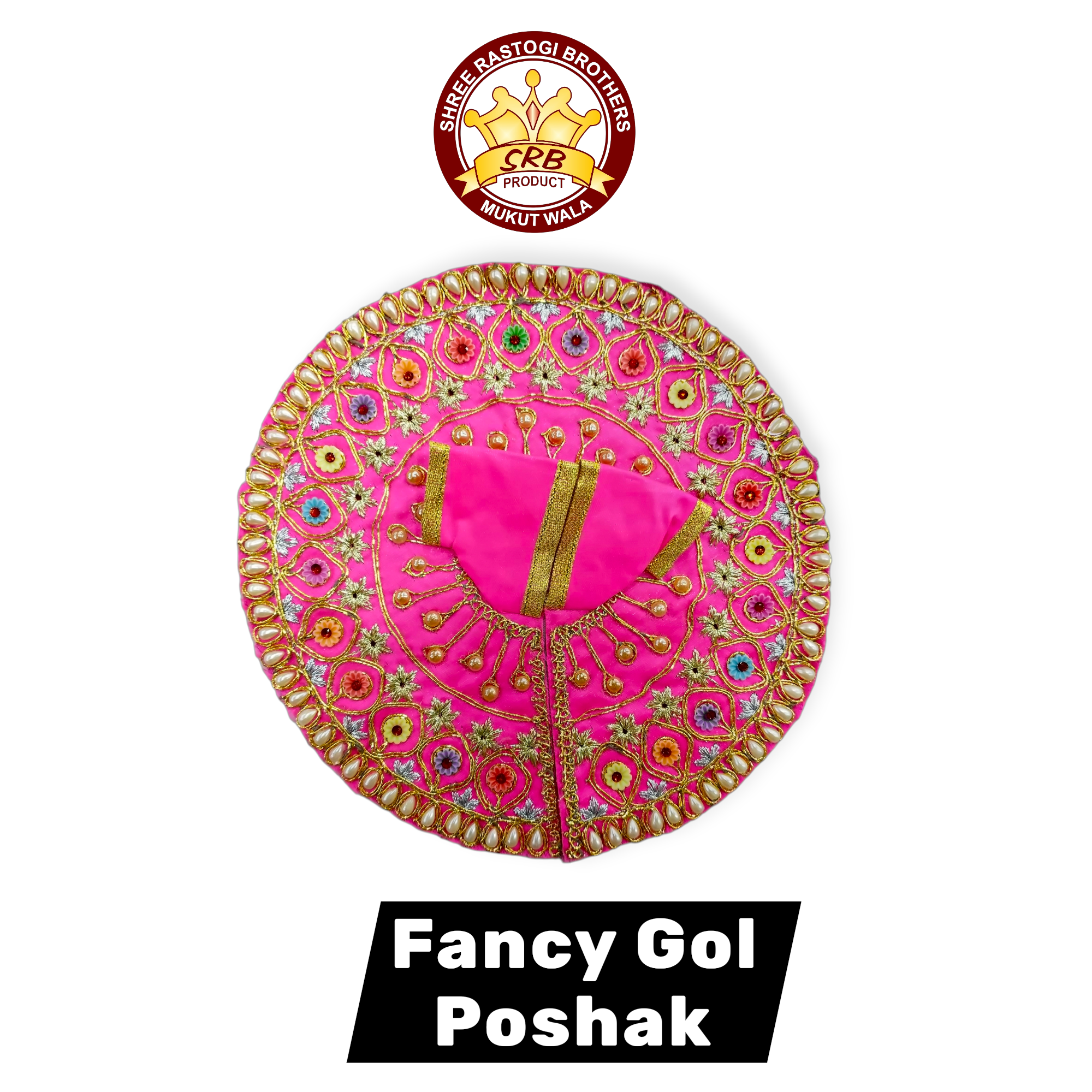 Fancy Gol Poshak Surat Design For Laddu Gopal (FGP-4)