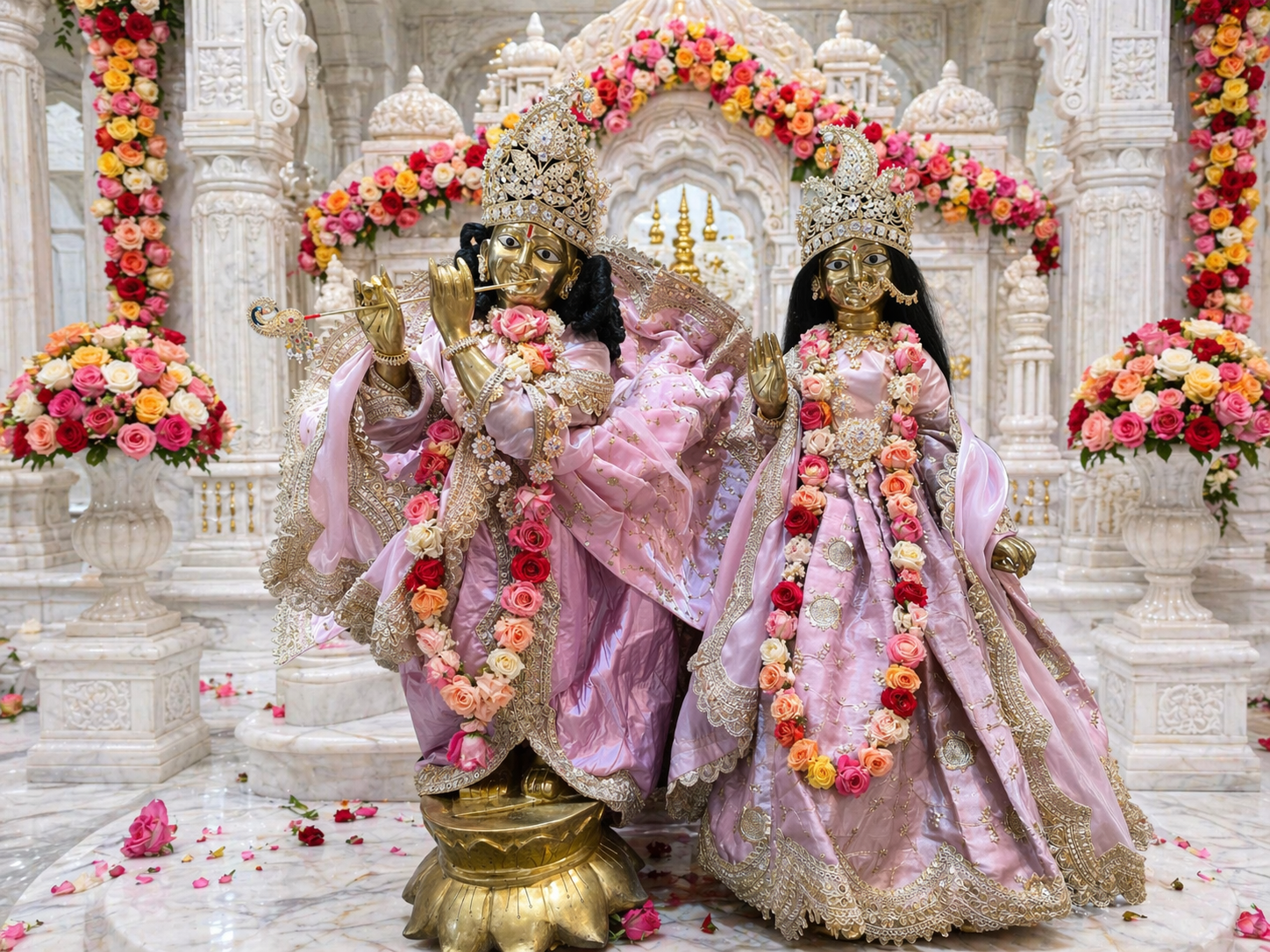 Fancy RK Set For The Lord Radha krishna Deities
