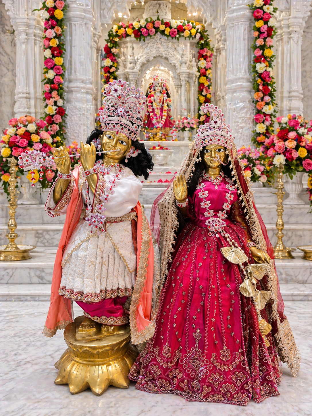 Fancy RK Set For The Lord Radha krishna Deities