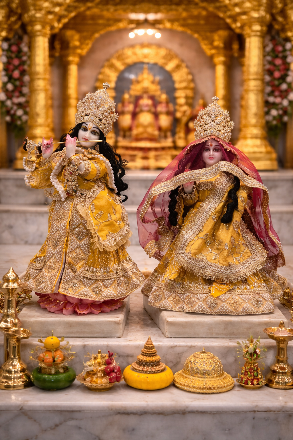 Fancy RK Set For The Lord Radha krishna Deities