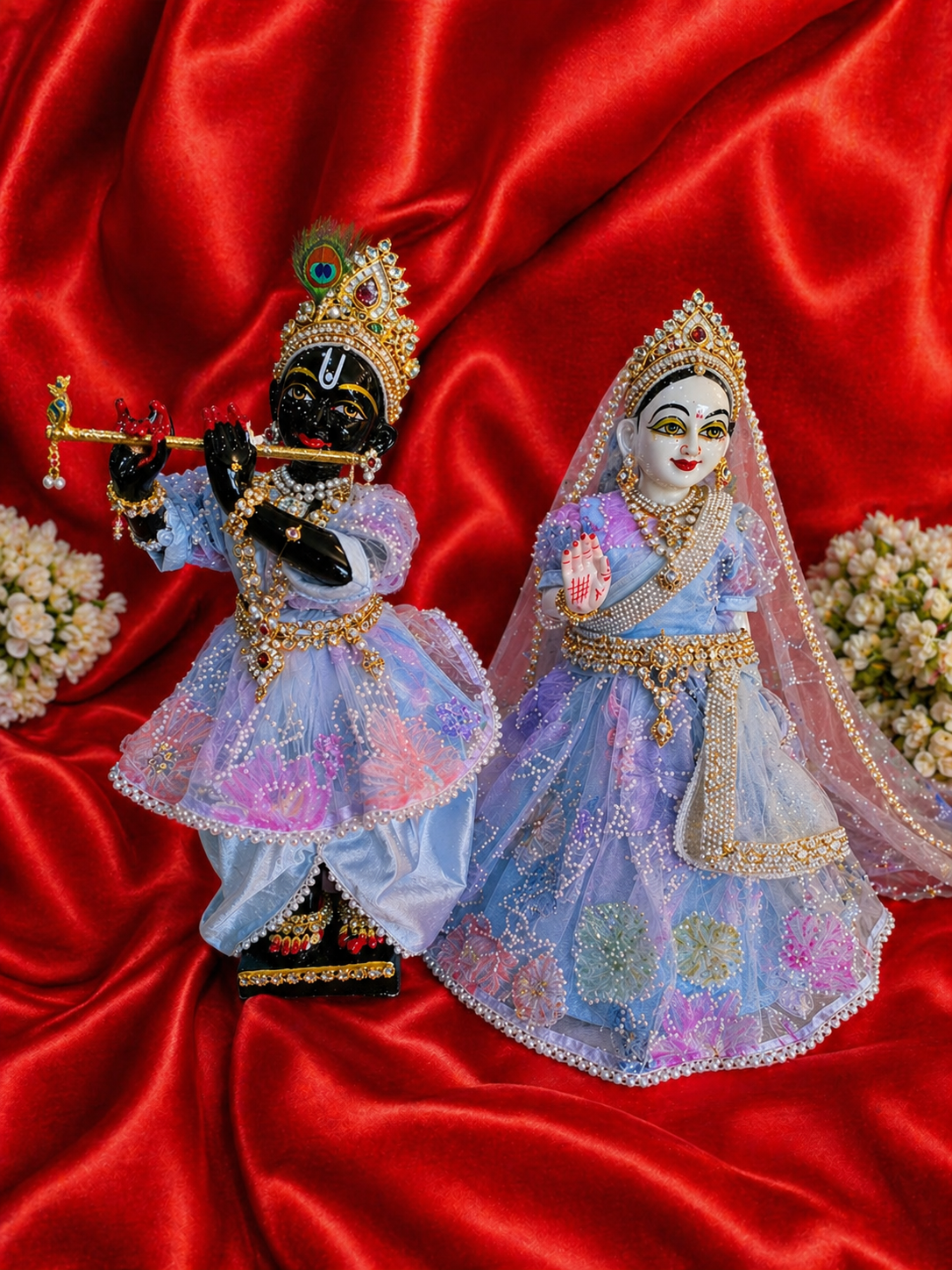 Fancy RK Set For The Lord Radha krishna Deities