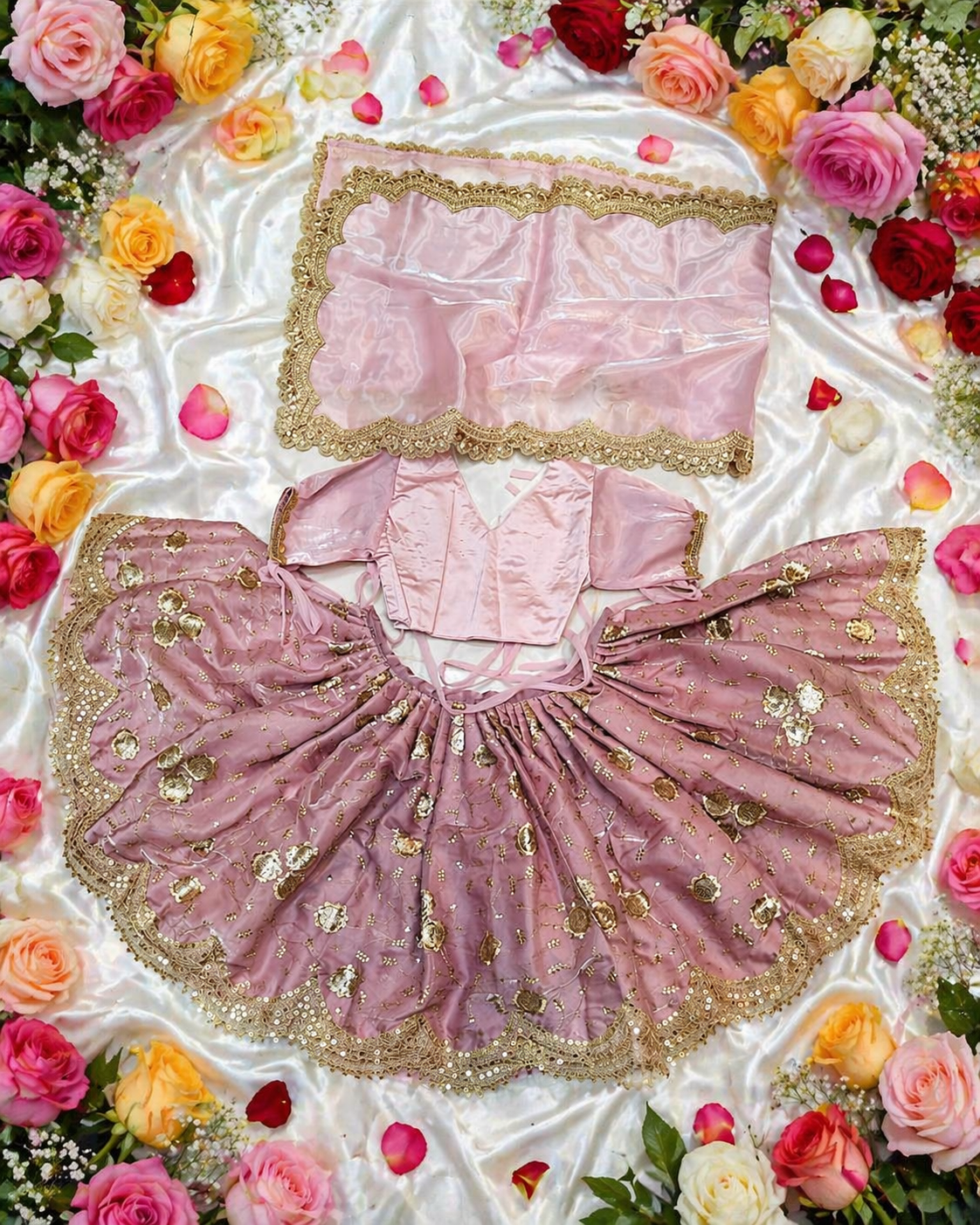 Fancy RK Set For The Lord Radha krishna Deities