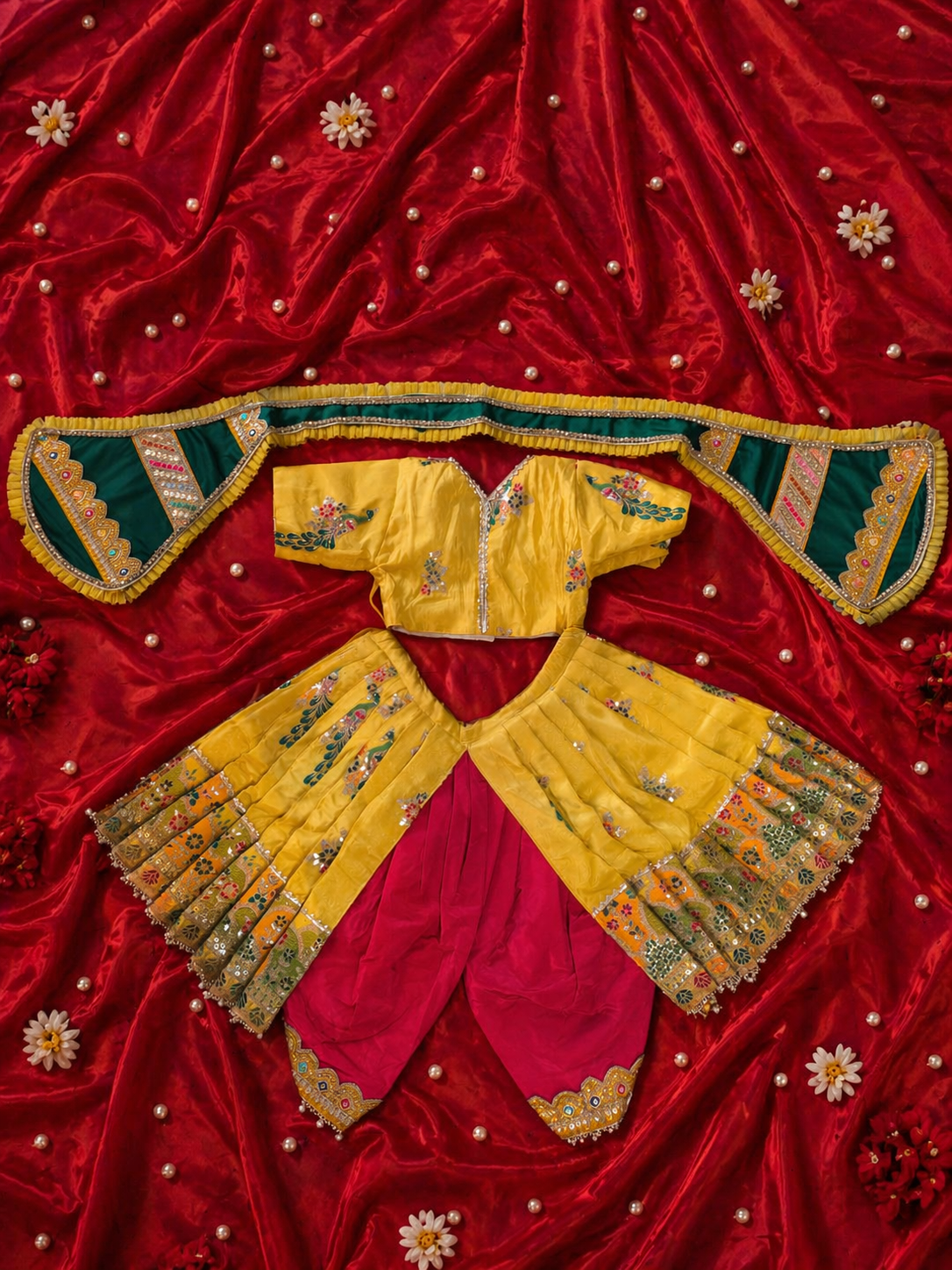 Fancy RK Set For The Lord Radha krishna Deities