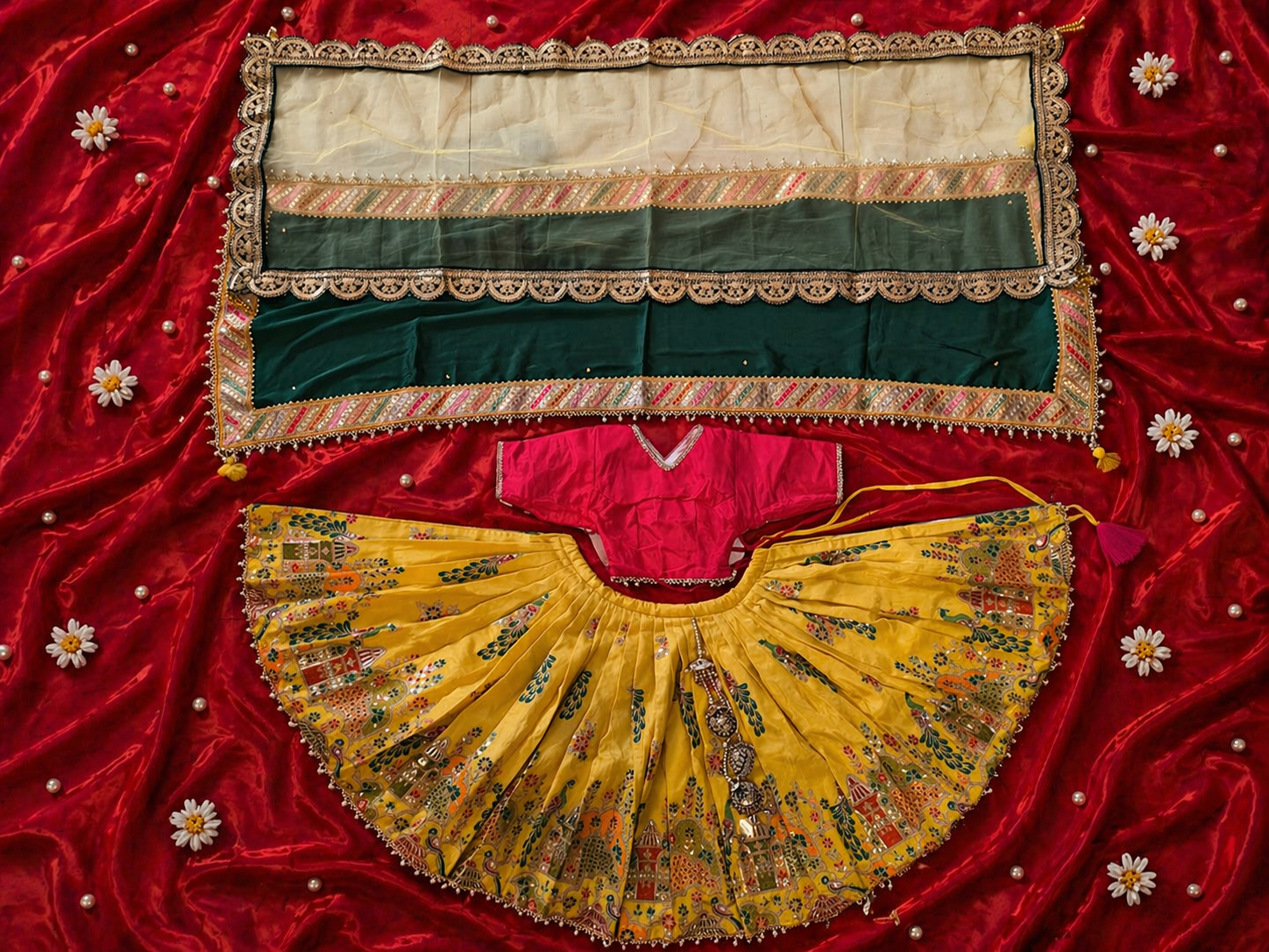 Fancy RK Set For The Lord Radha krishna Deities