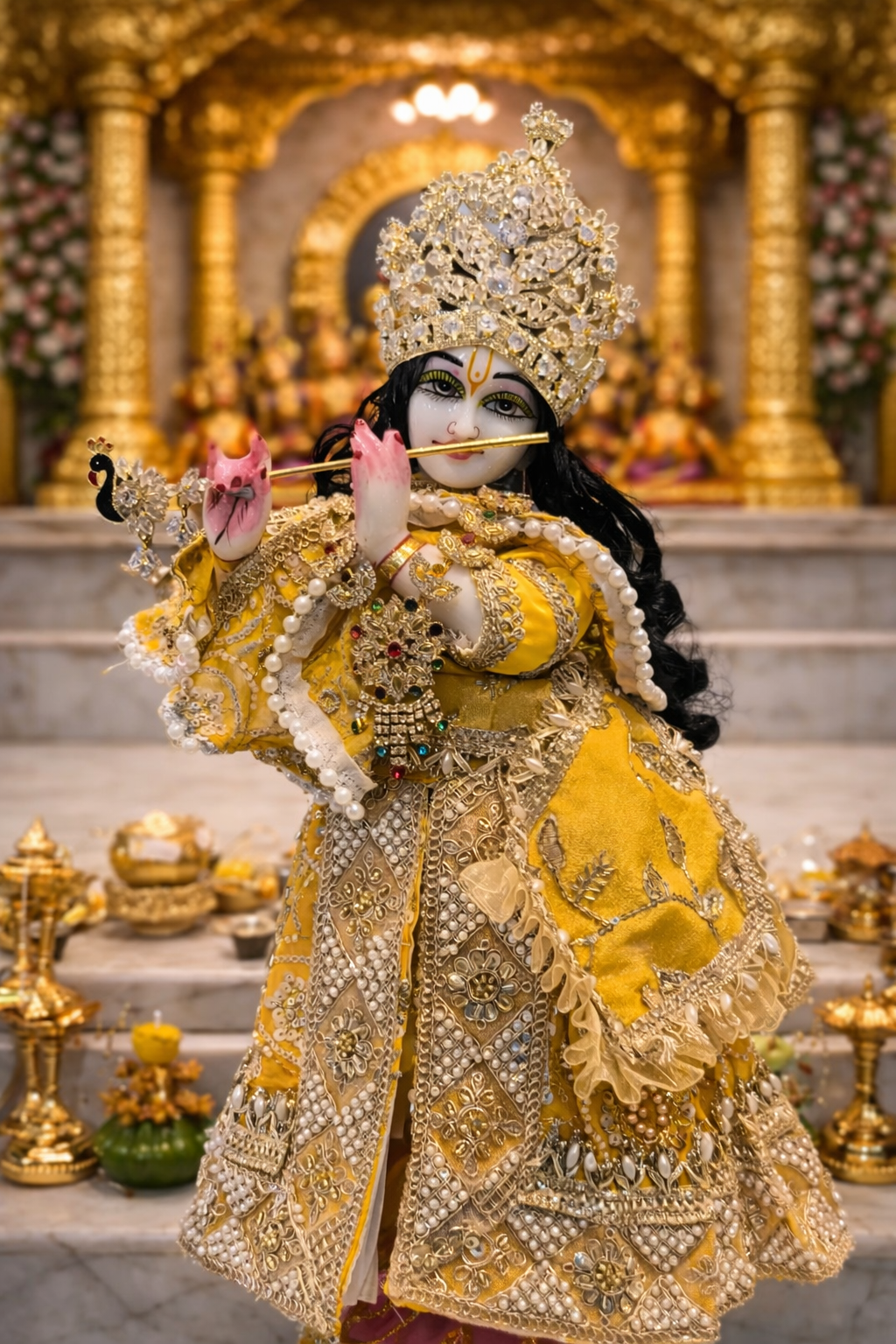 Fancy RK Set For The Lord Radha krishna Deities