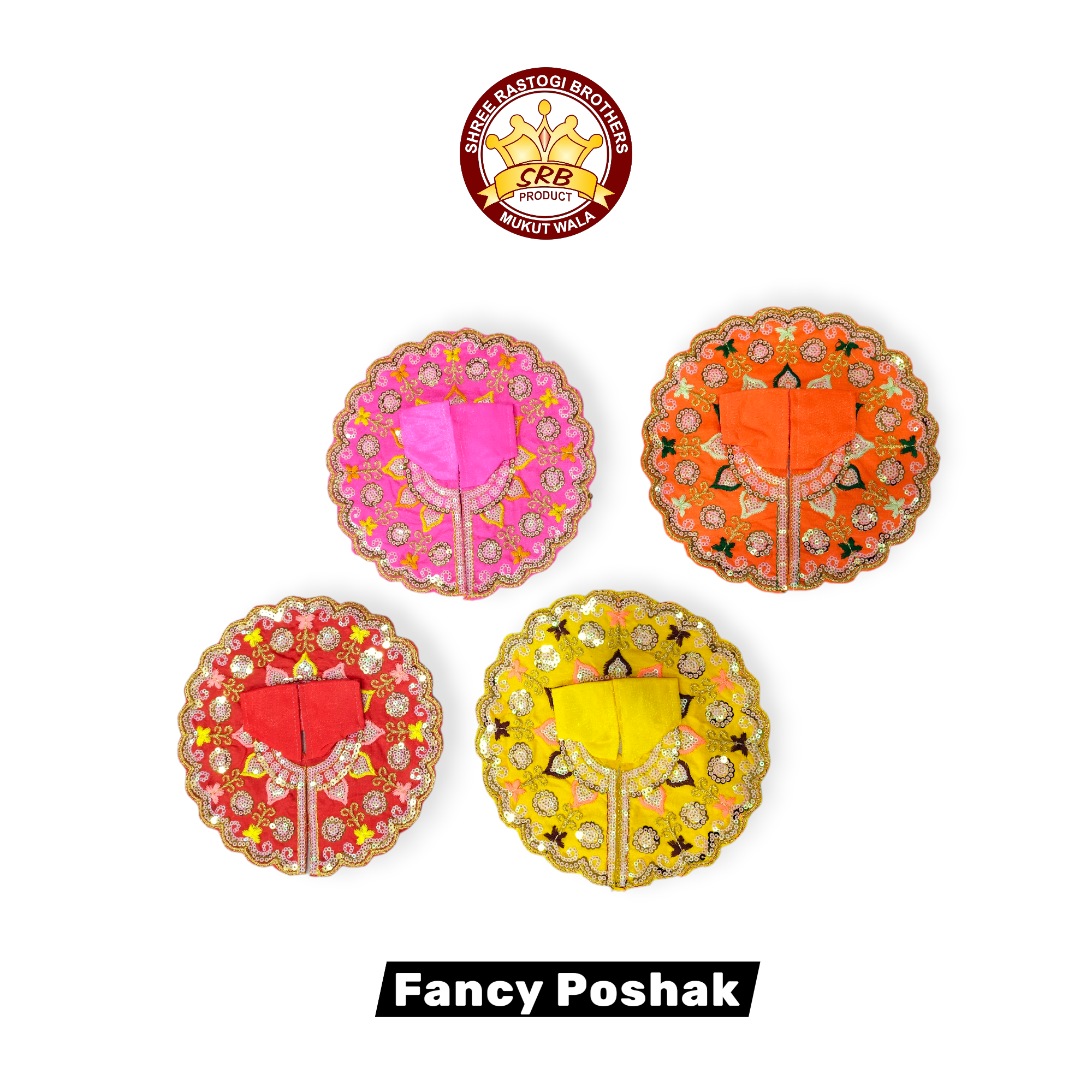 Fancy Gol Poshak For All Size Laddu Gopal Idol (FGP-01)