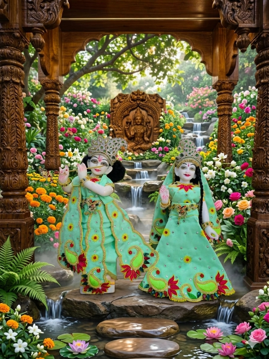 Fancy RK Set For The Lord Radha krishna Deities