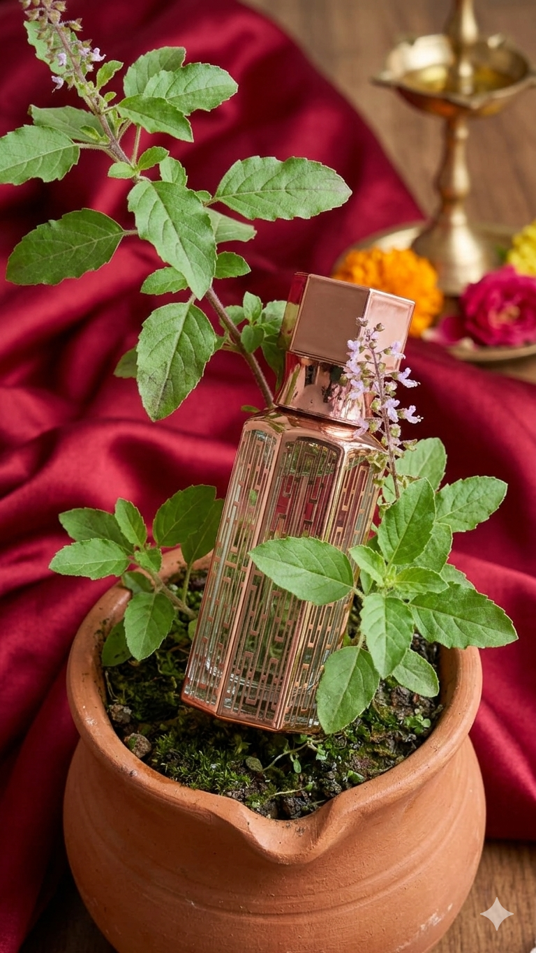 Attar Roll On For Pooja (Tulsi)