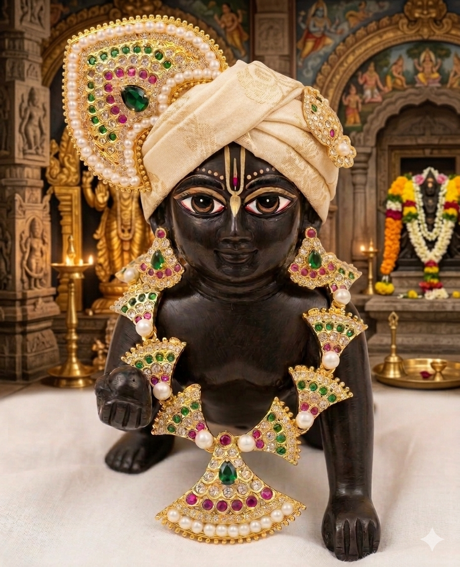 AD Pushtimarga Shringar For The Ladoo Gopal And Deities