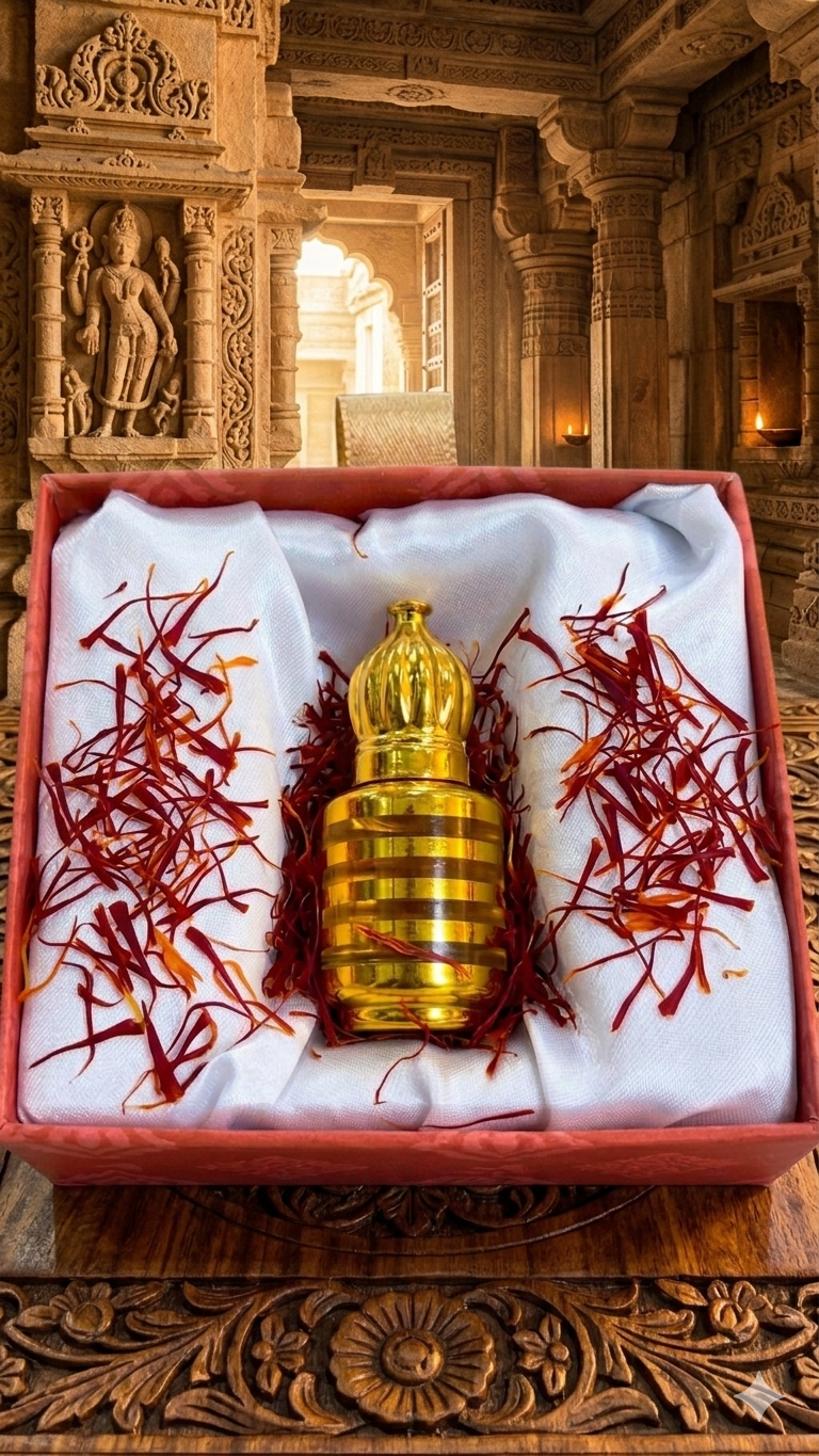 Attar Roll On For Pooja (Kesar)