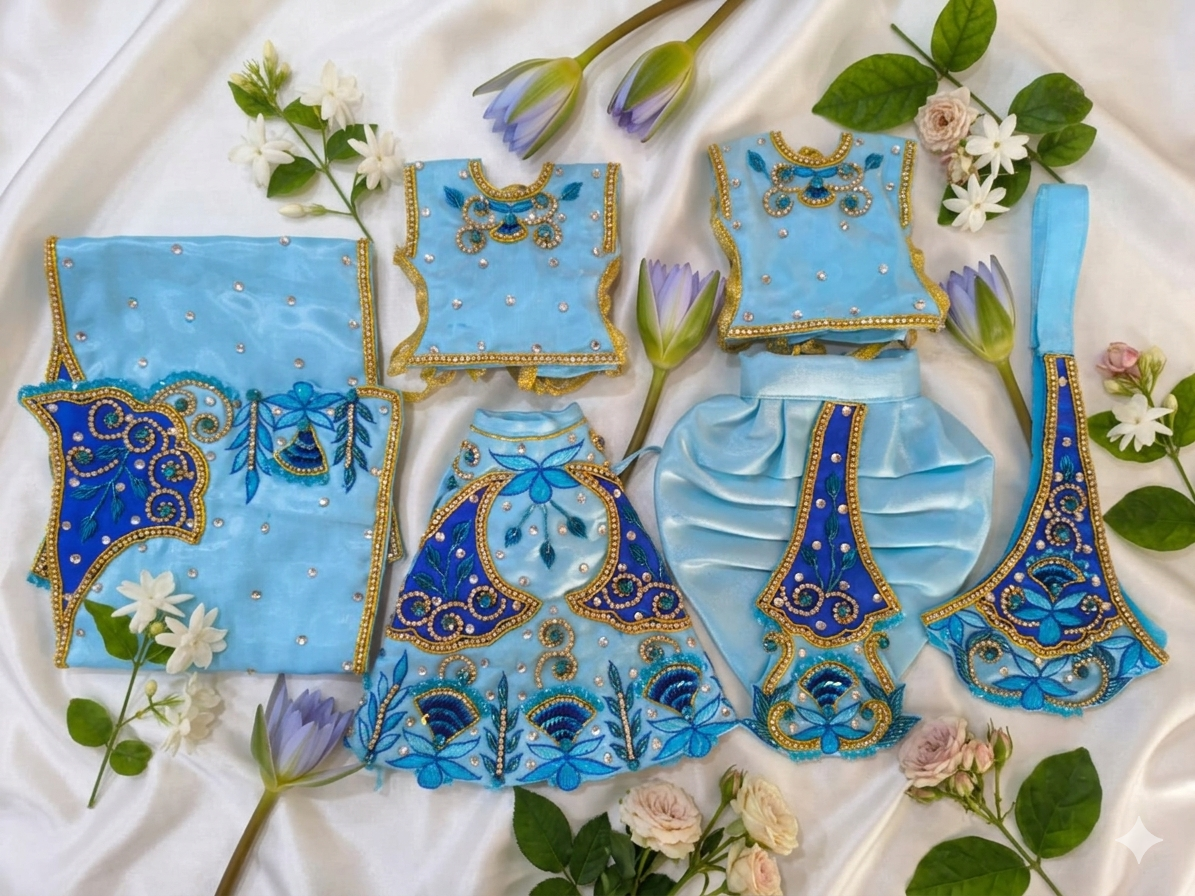 Fancy RK Set For The Lord Radha krishna Deities