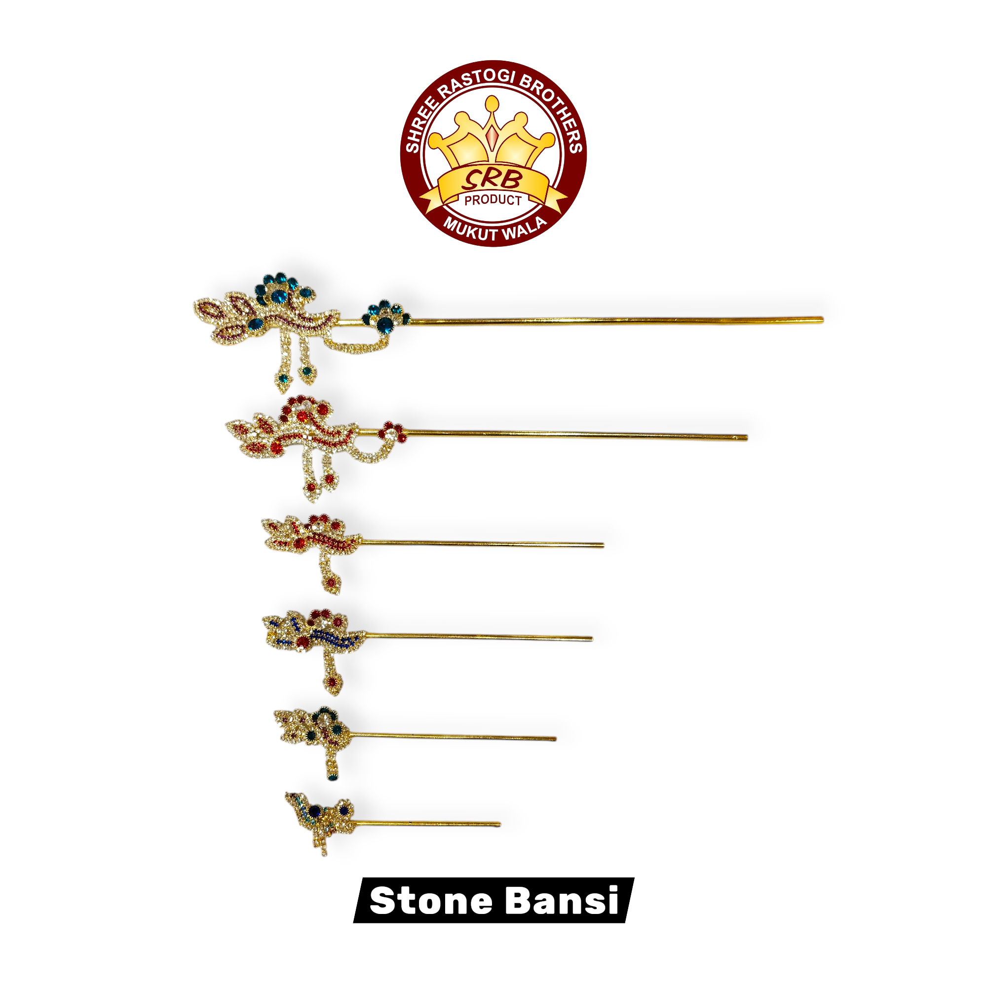 Stone Bansi, Metal Bansi, For Krishna & Laddu Gopal