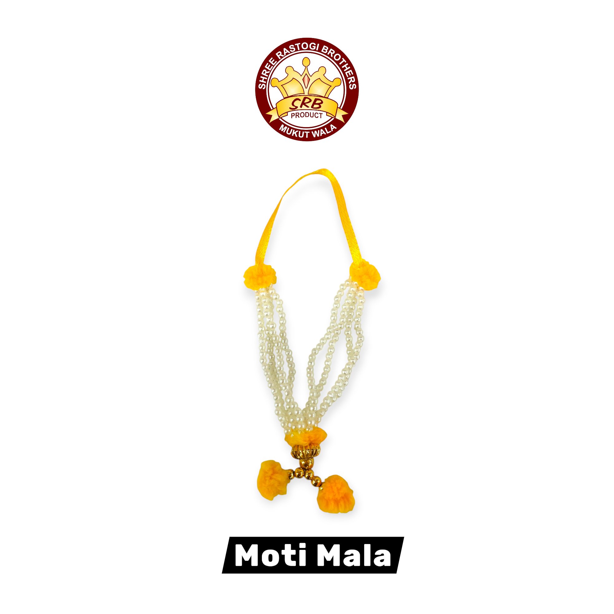 White Moti Mala 4 Lari