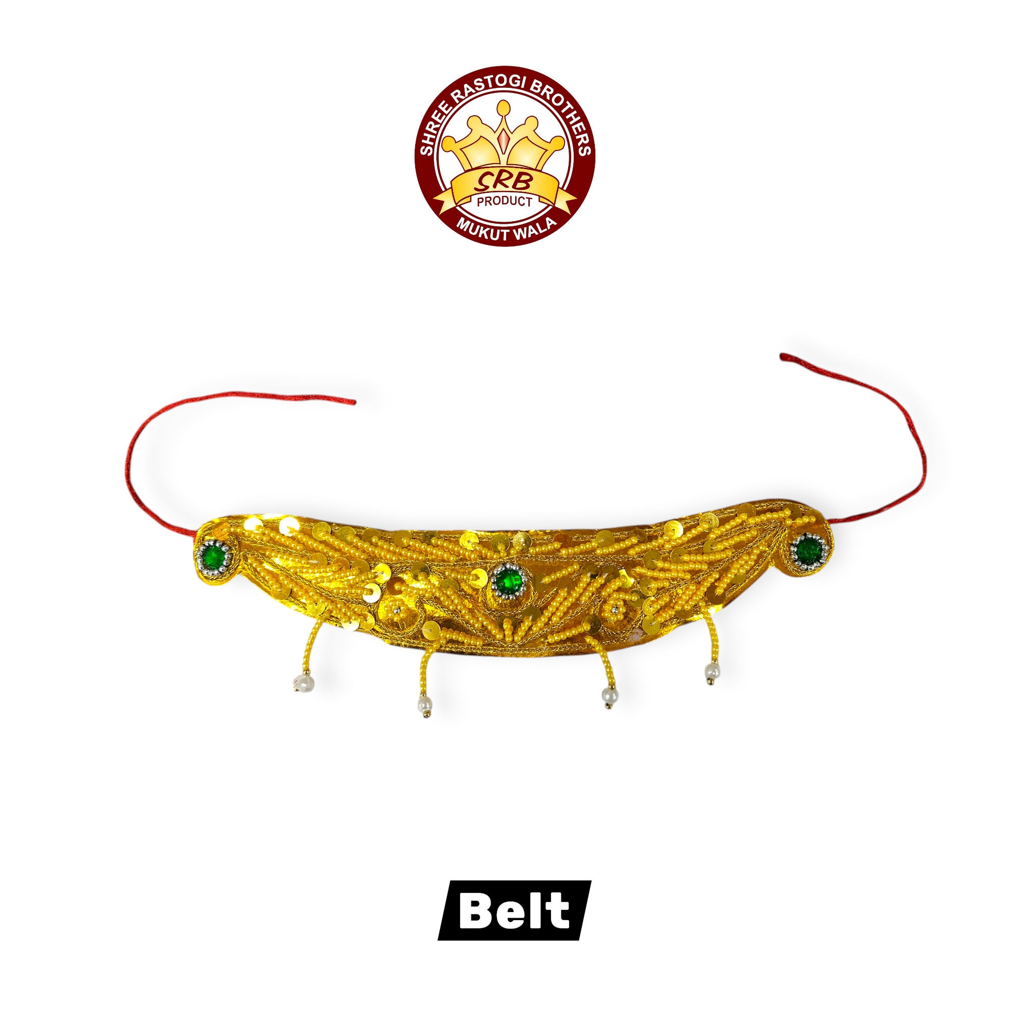 Gold Colored Kamrband , Belt For krishna Shringar Dress