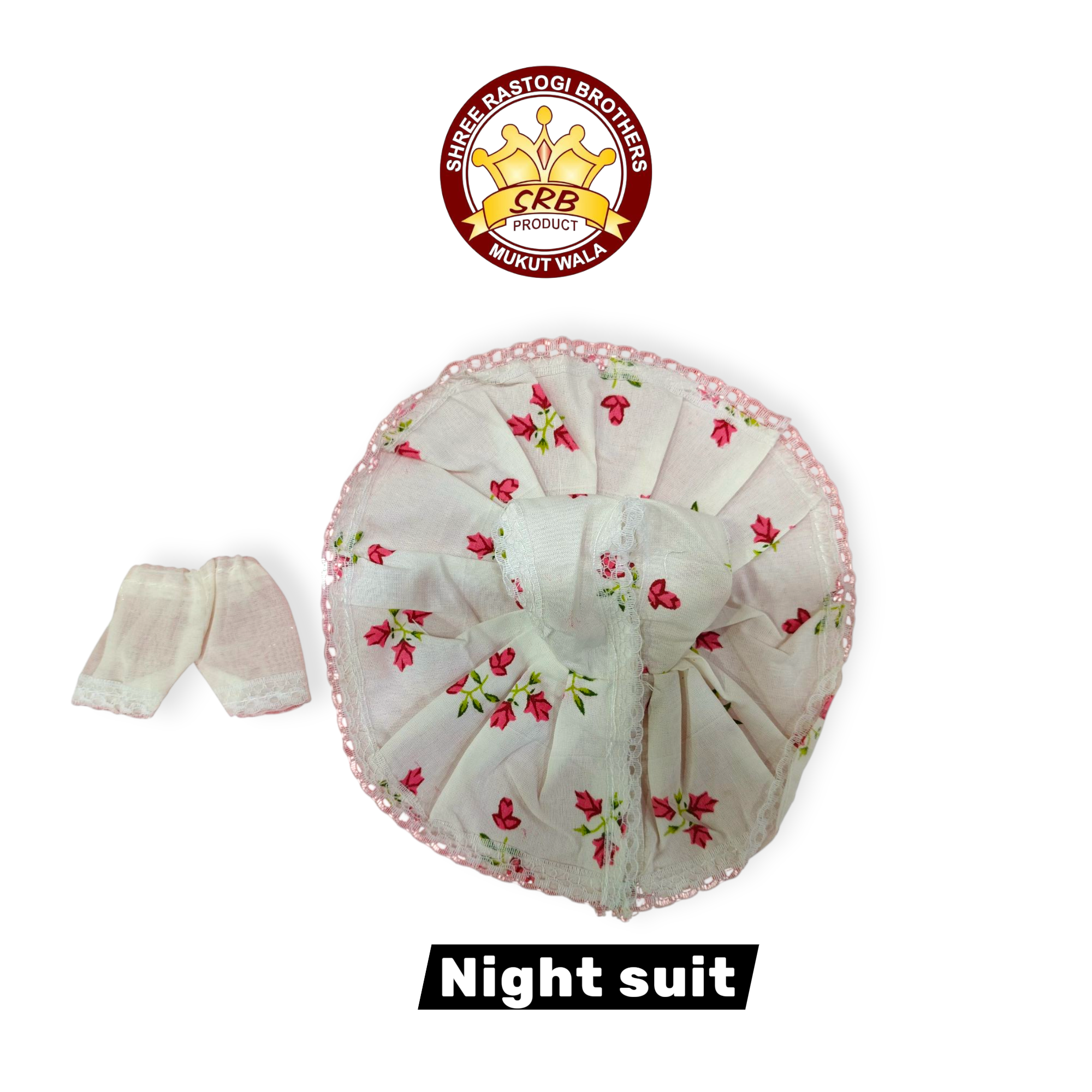 Cotton Gol Night Suit For Laddu Gopal