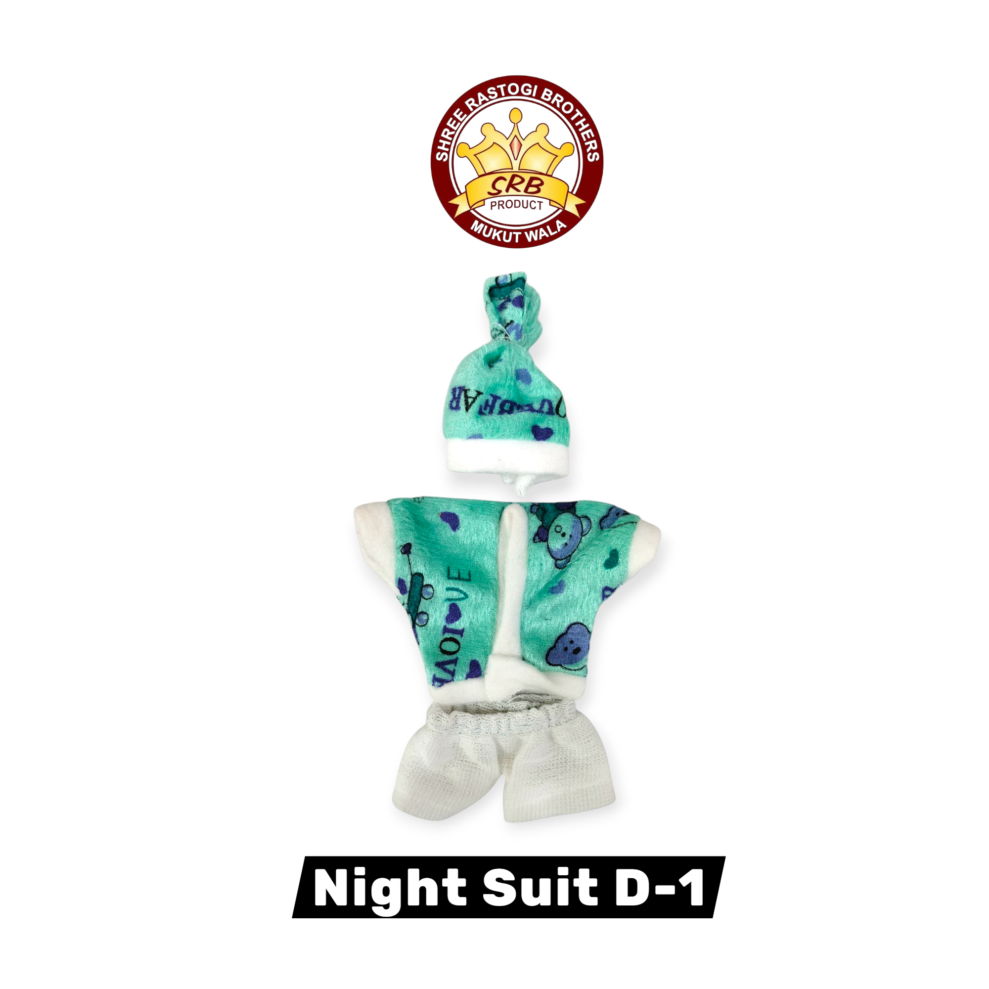 Night Suit For Laddu Gopal With Cap