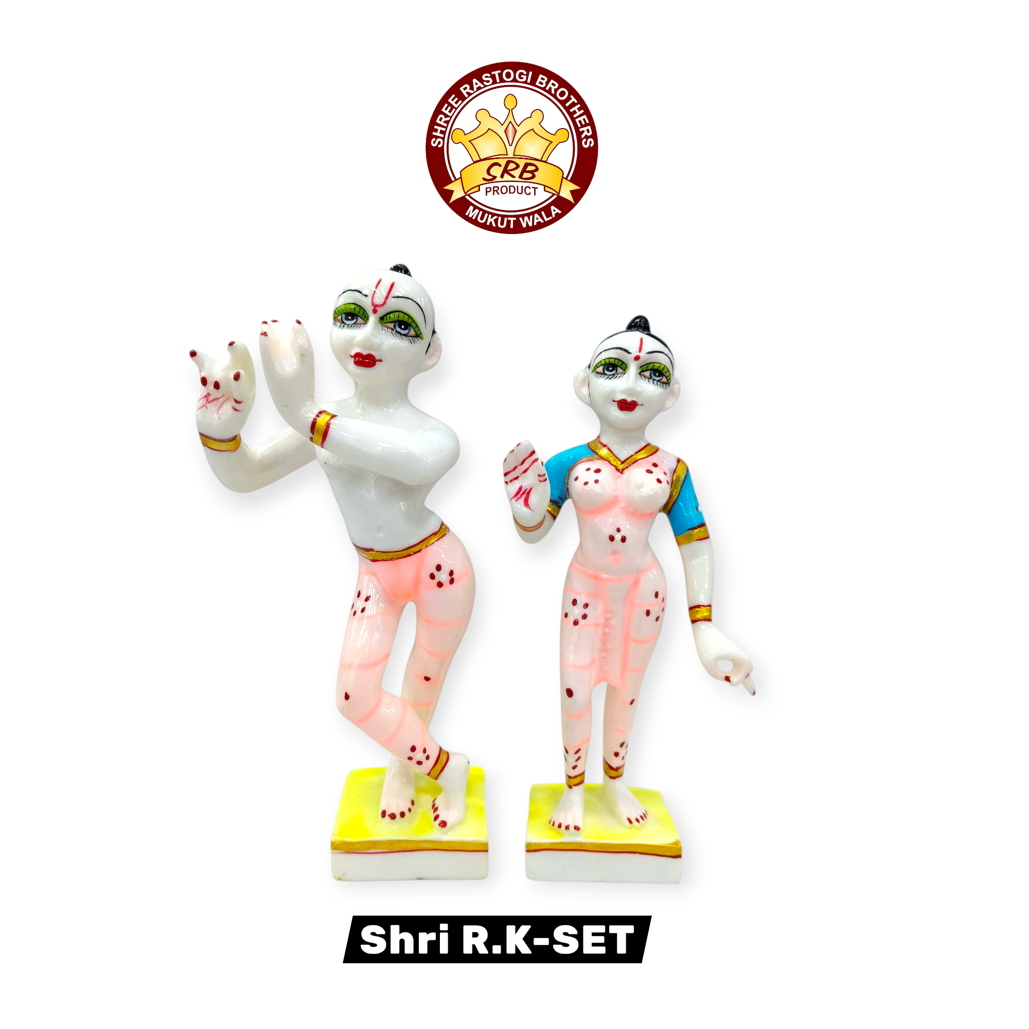 Radha Krishna Idol Dust Marbel Statue