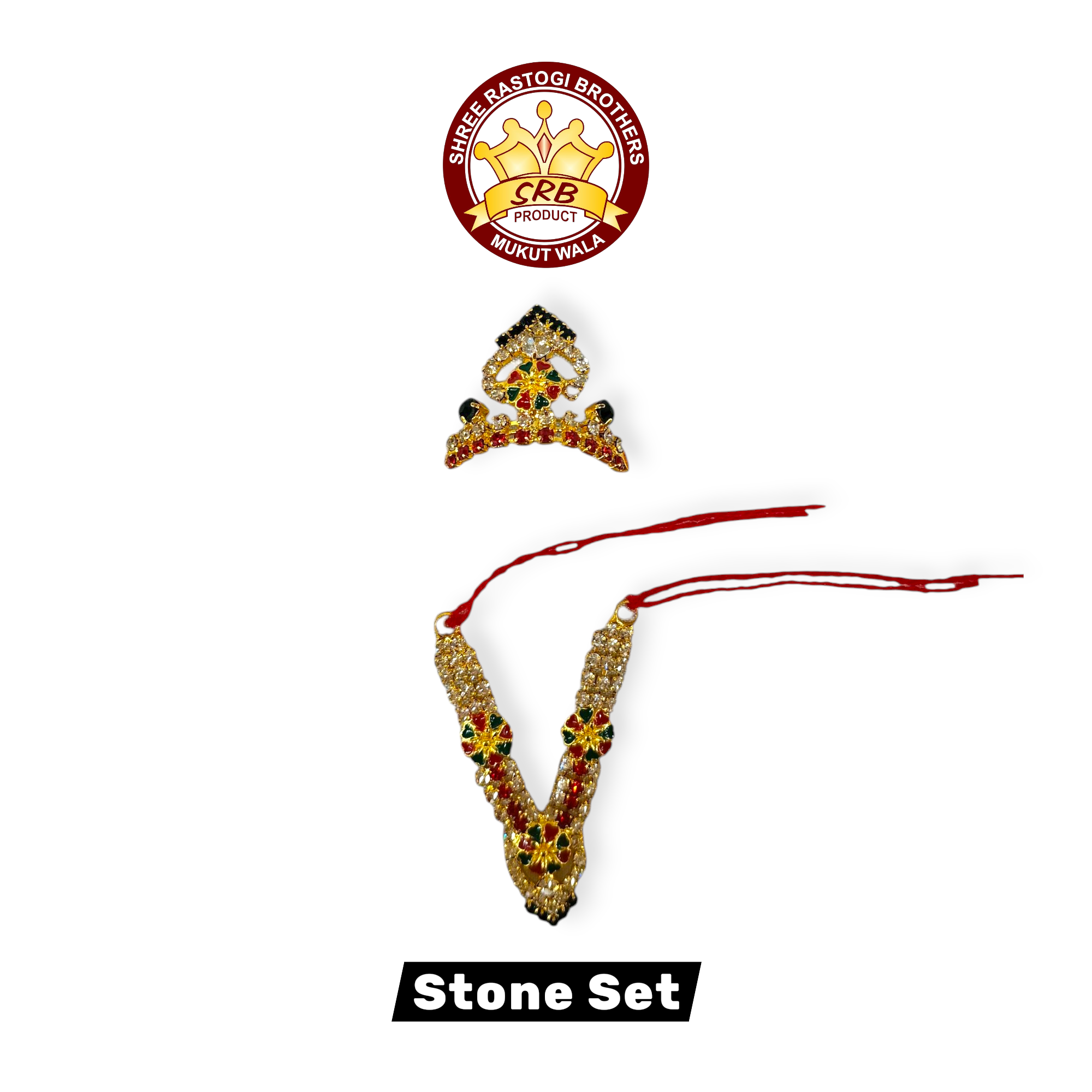 Stone Mukut Mala Set For All God Idol