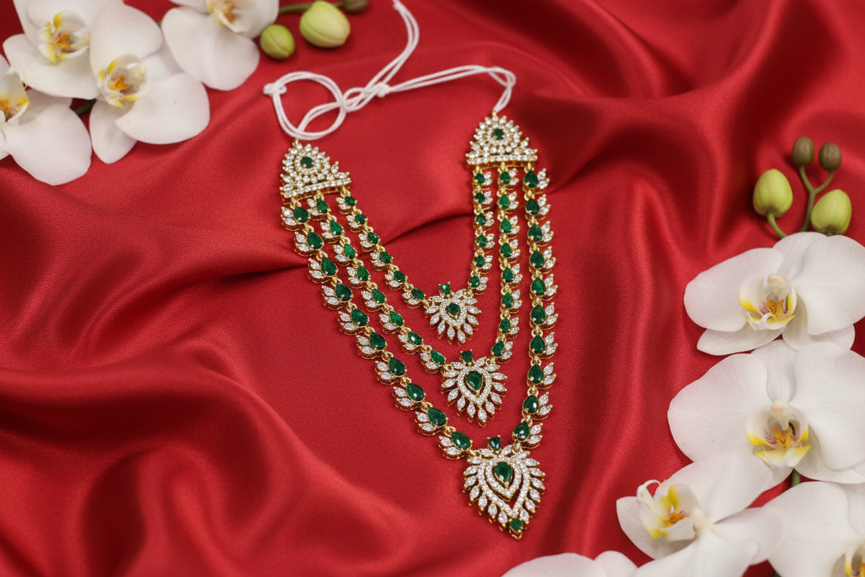 Crystal Care Triple Layer AD Mala For Deities