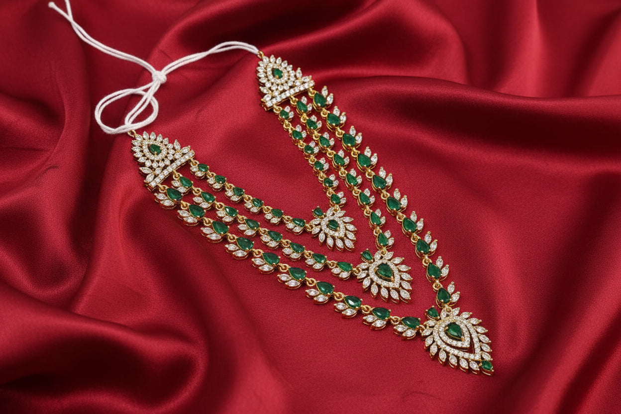 Crystal Care Triple Layer AD Mala For Deities