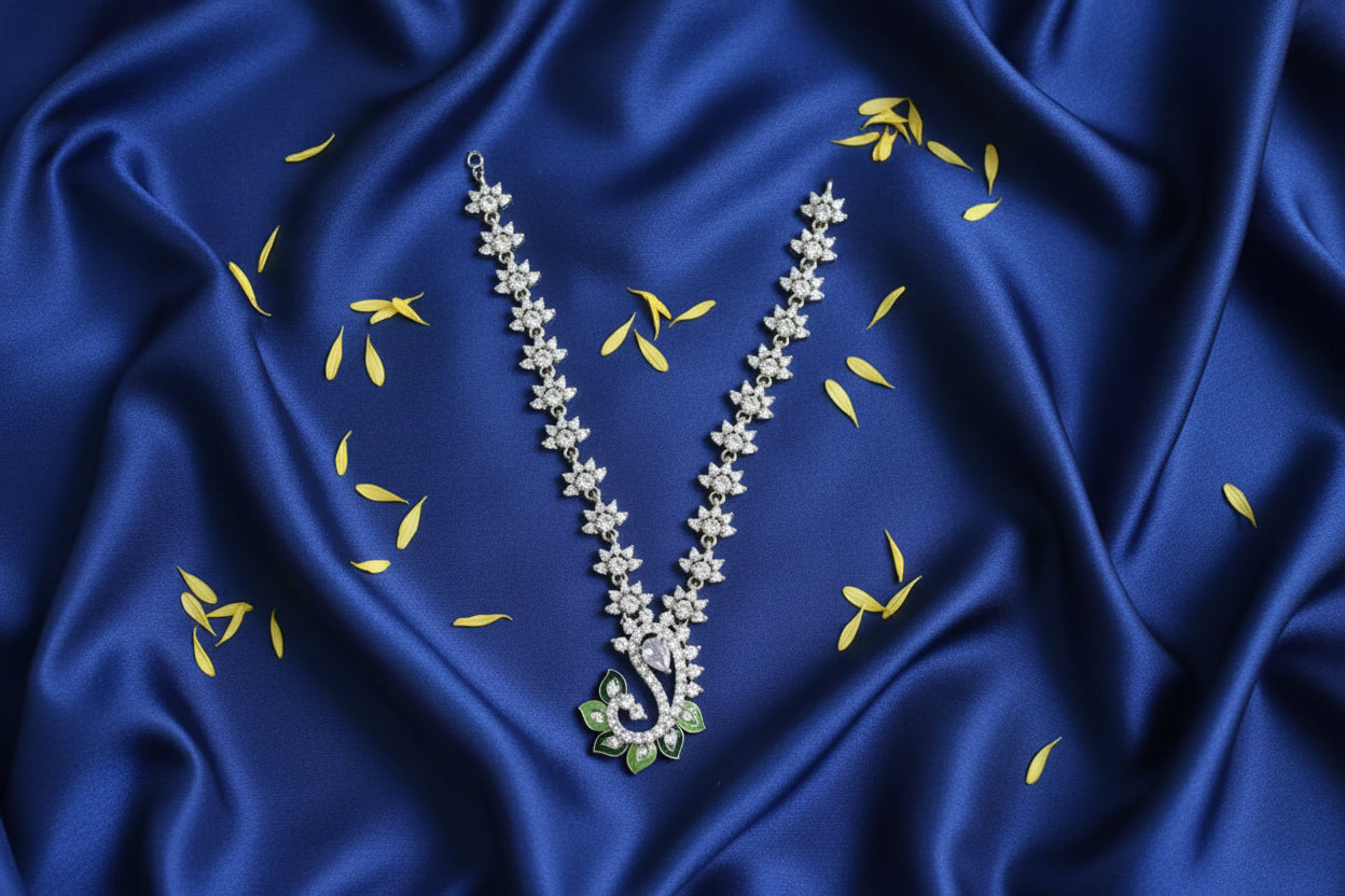 Mayur Pendant AD Mala For Deities