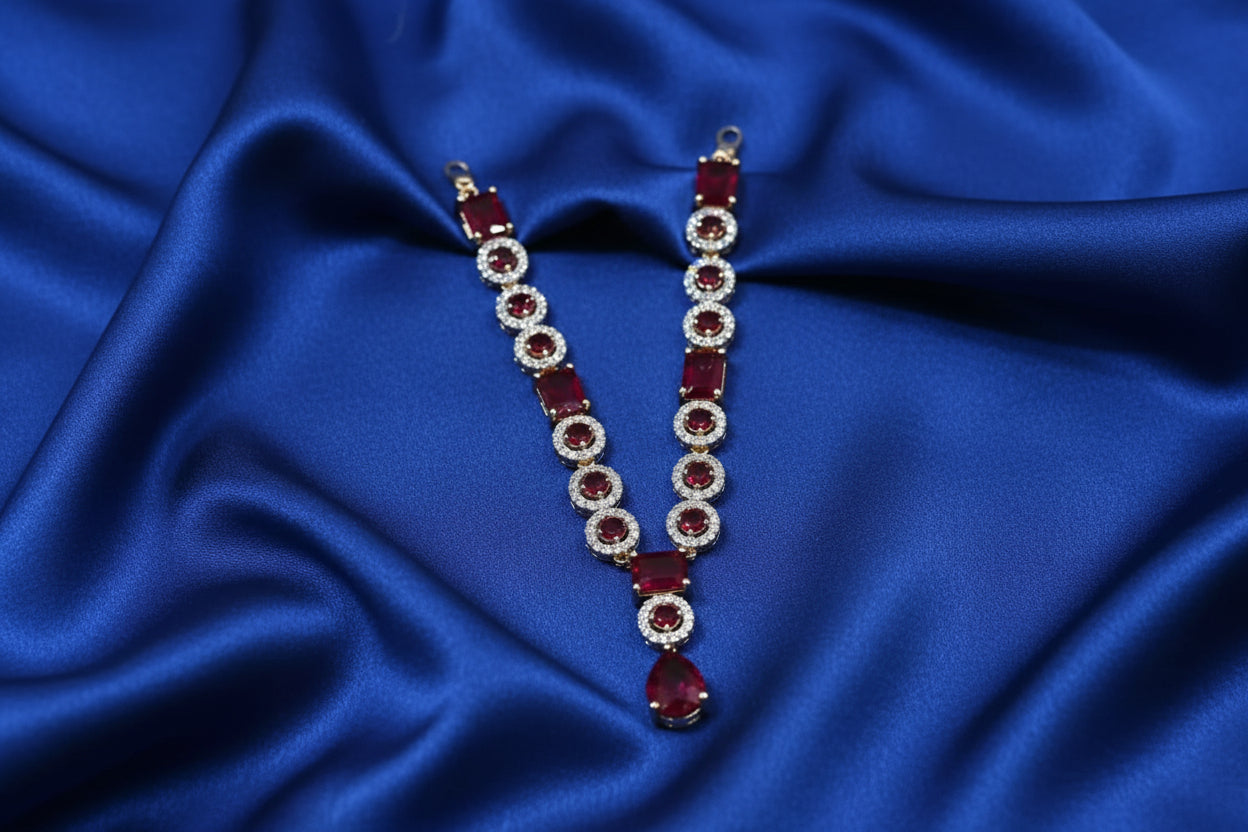 Ruby Ratan AD Mala For Deities