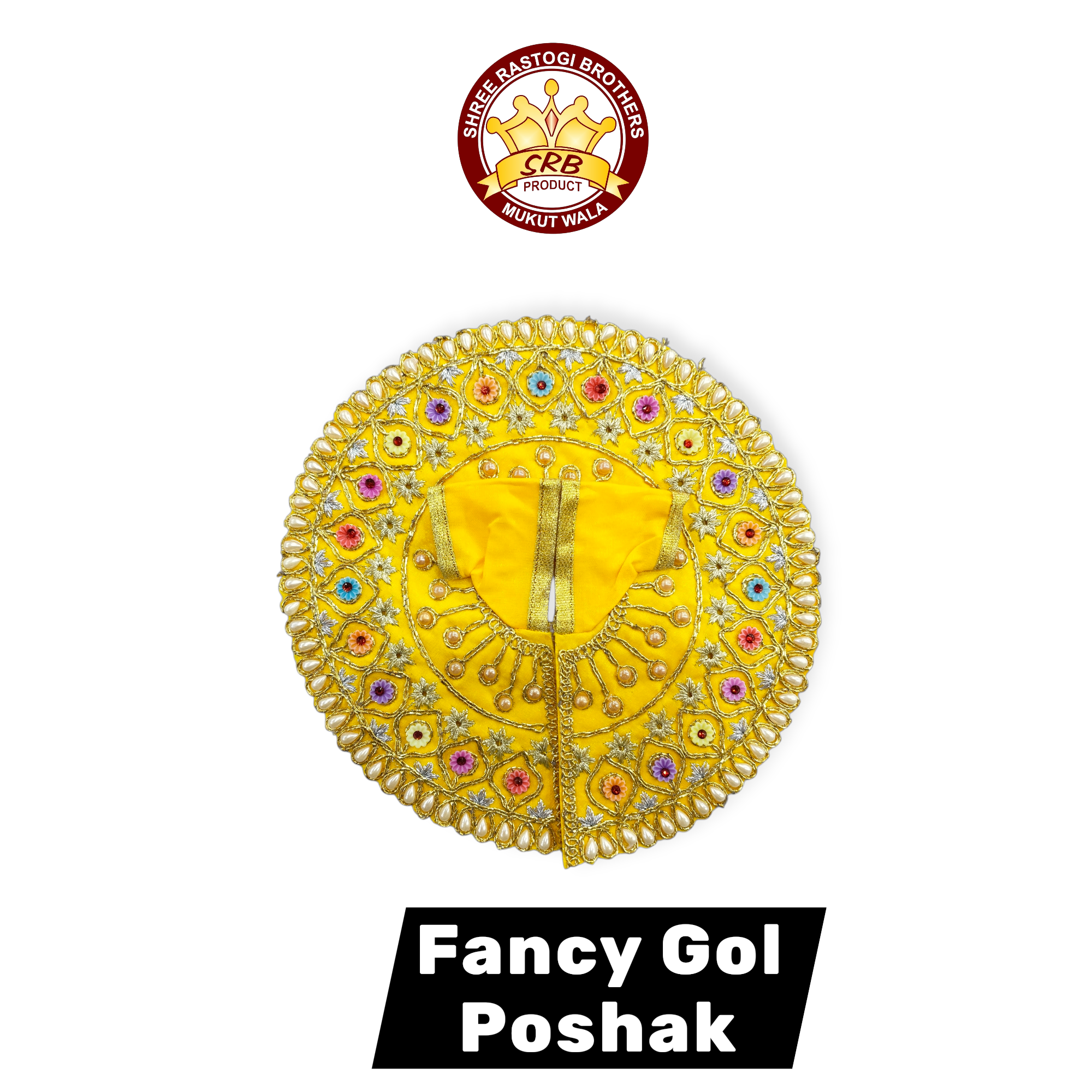 Fancy Gol Poshak Surat Design For Laddu Gopal (FGP-4)