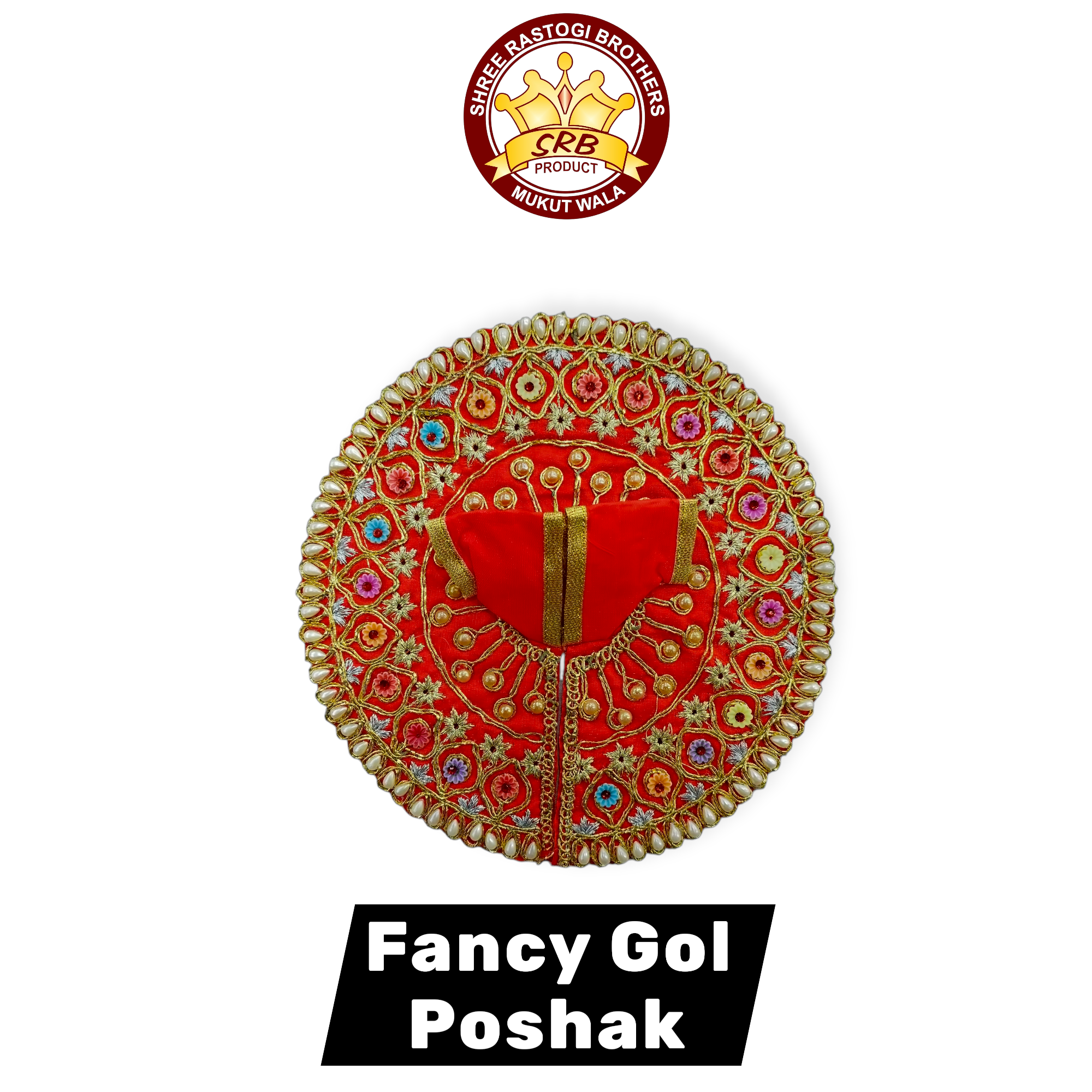 Fancy Gol Poshak Surat Design For Laddu Gopal (FGP-4)