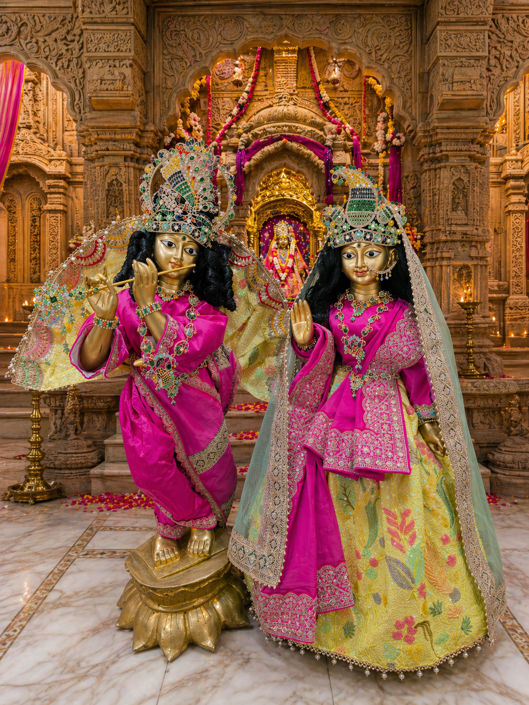 Fancy RK Set For The Lord Radha krishna Deities