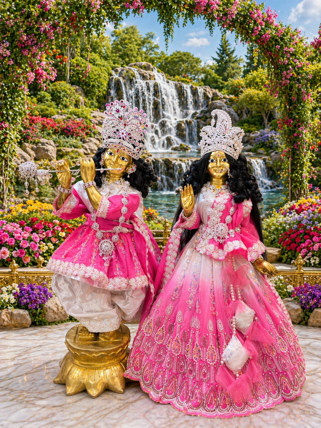 Fancy RK Set For The Lord Radha krishna Deities