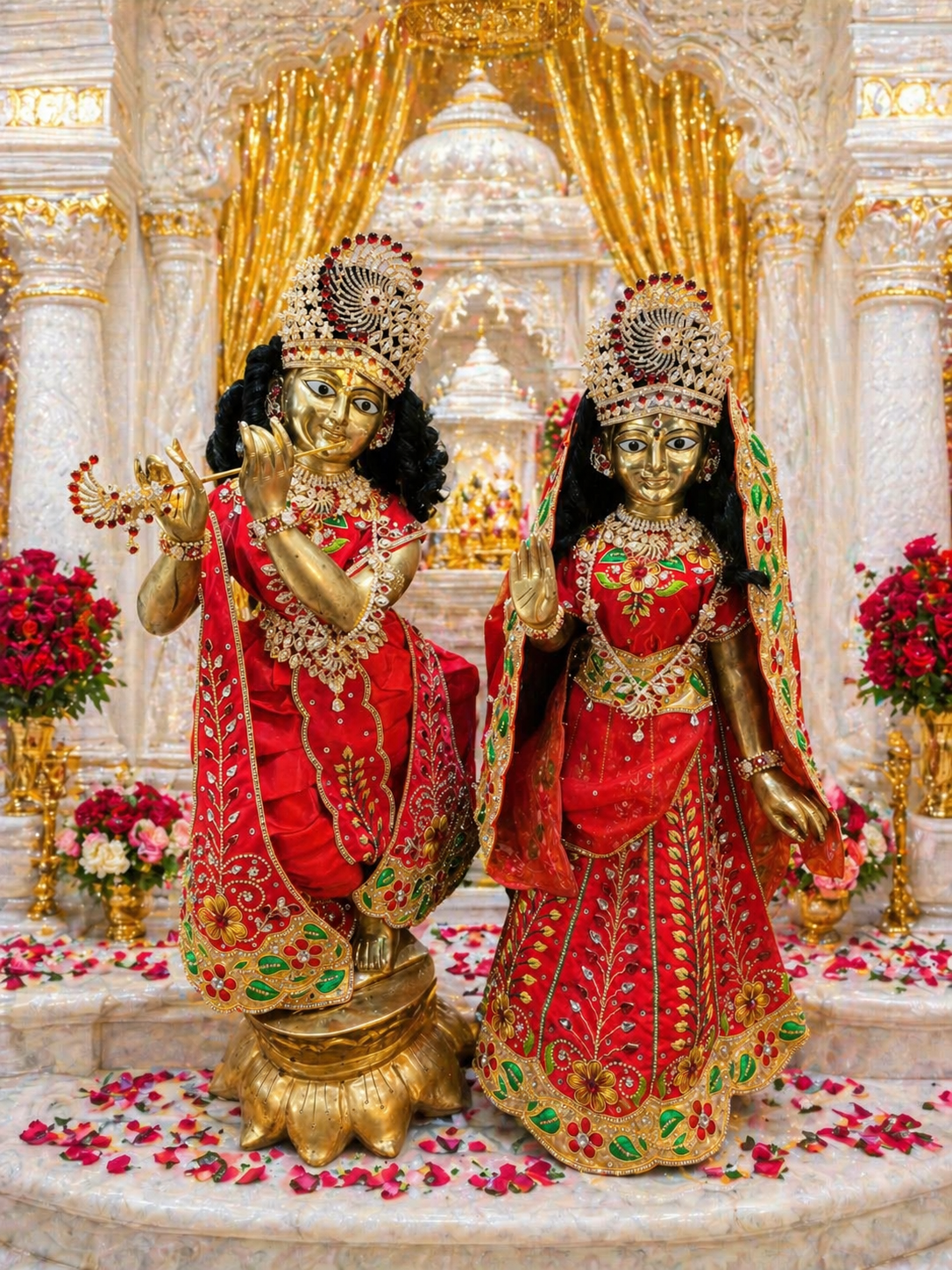 Fancy RK Set For The Lord Radha krishna Deities