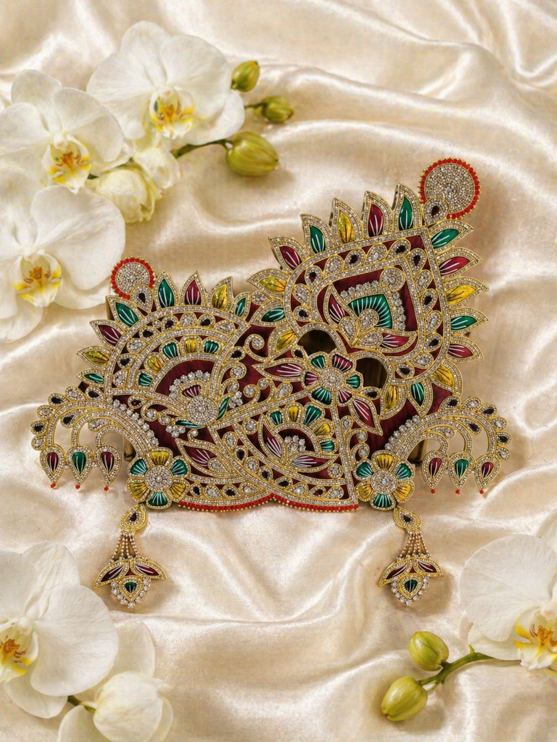 Jari Brajratan Mukut For The Lord Krishna