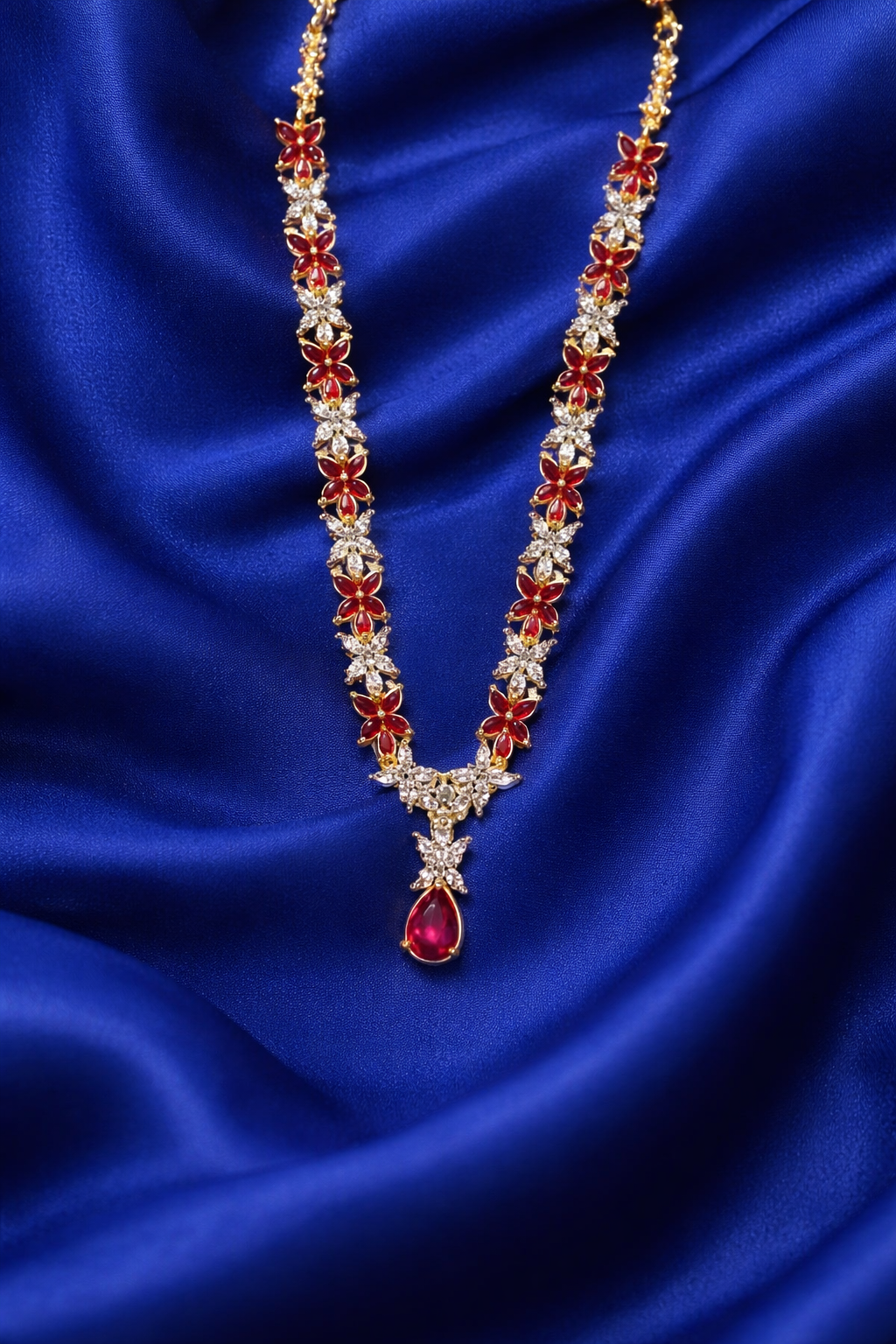 Ruby Star AD Mala For Deities