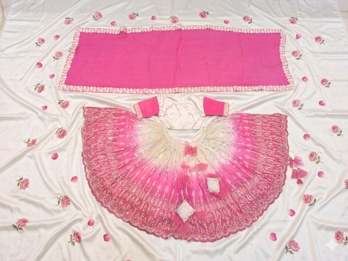Fancy RK Set For The Lord Radha krishna Deities