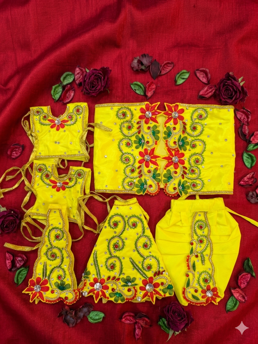 Fancy RK Set For The Lord Radha krishna Deities