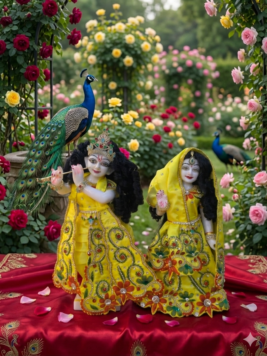 Fancy RK Set For The Lord Radha krishna Deities
