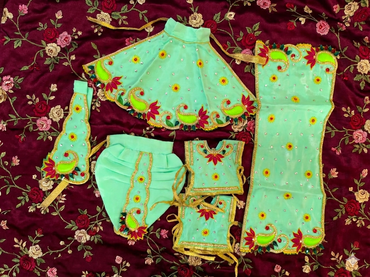 Fancy RK Set For The Lord Radha krishna Deities