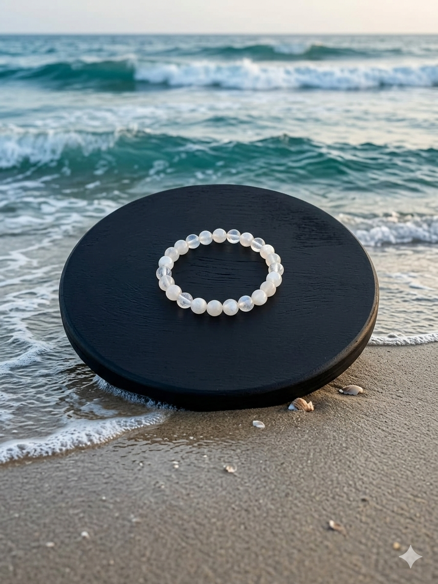 White Quatrz Stone Bracelet