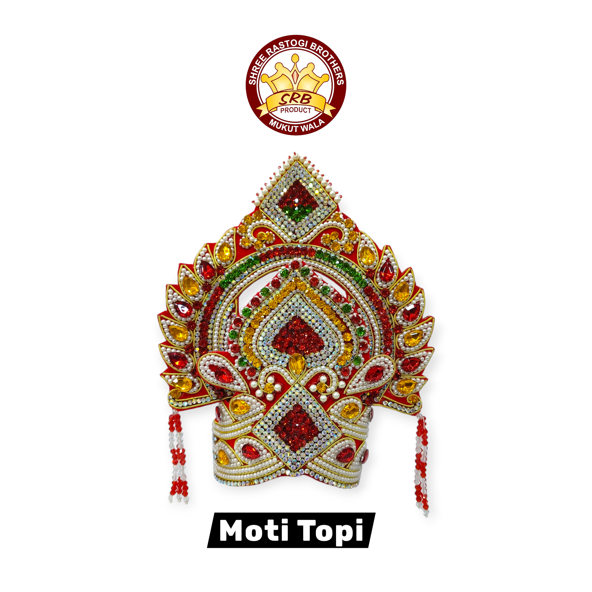 White & Red God Crown