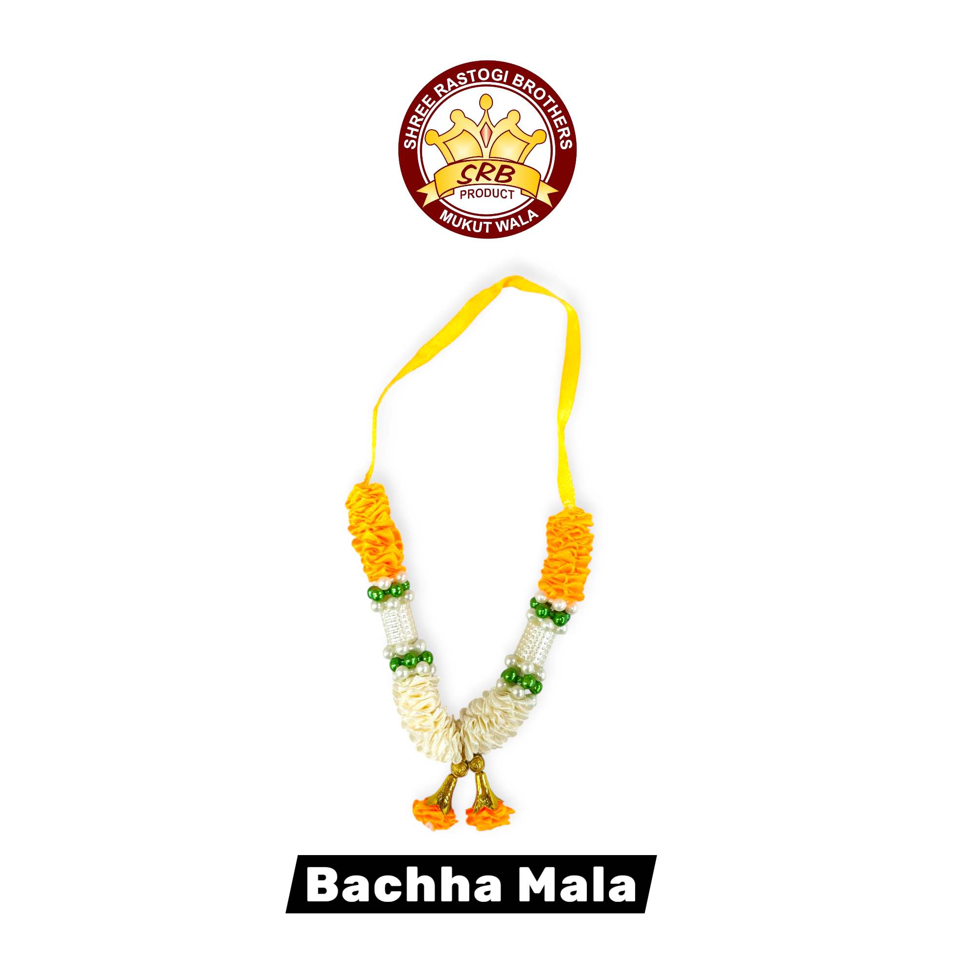 Artificial Red & Yellow Mala For God Idol And Photo Frame