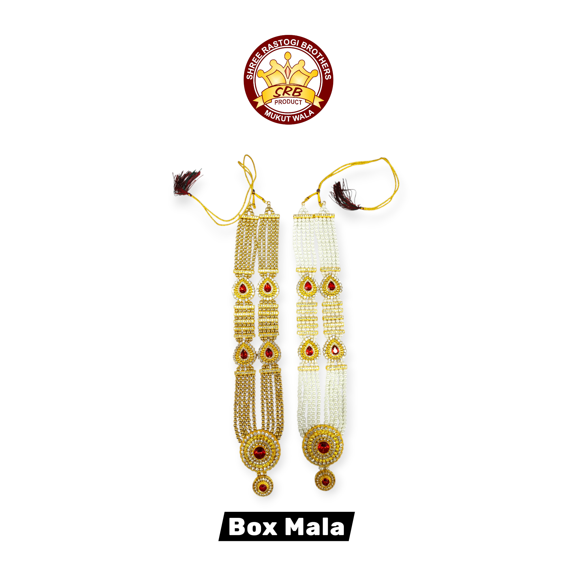 Stone Pearl Mala Moti Mala Long Size Mala For Big Size All God Idol