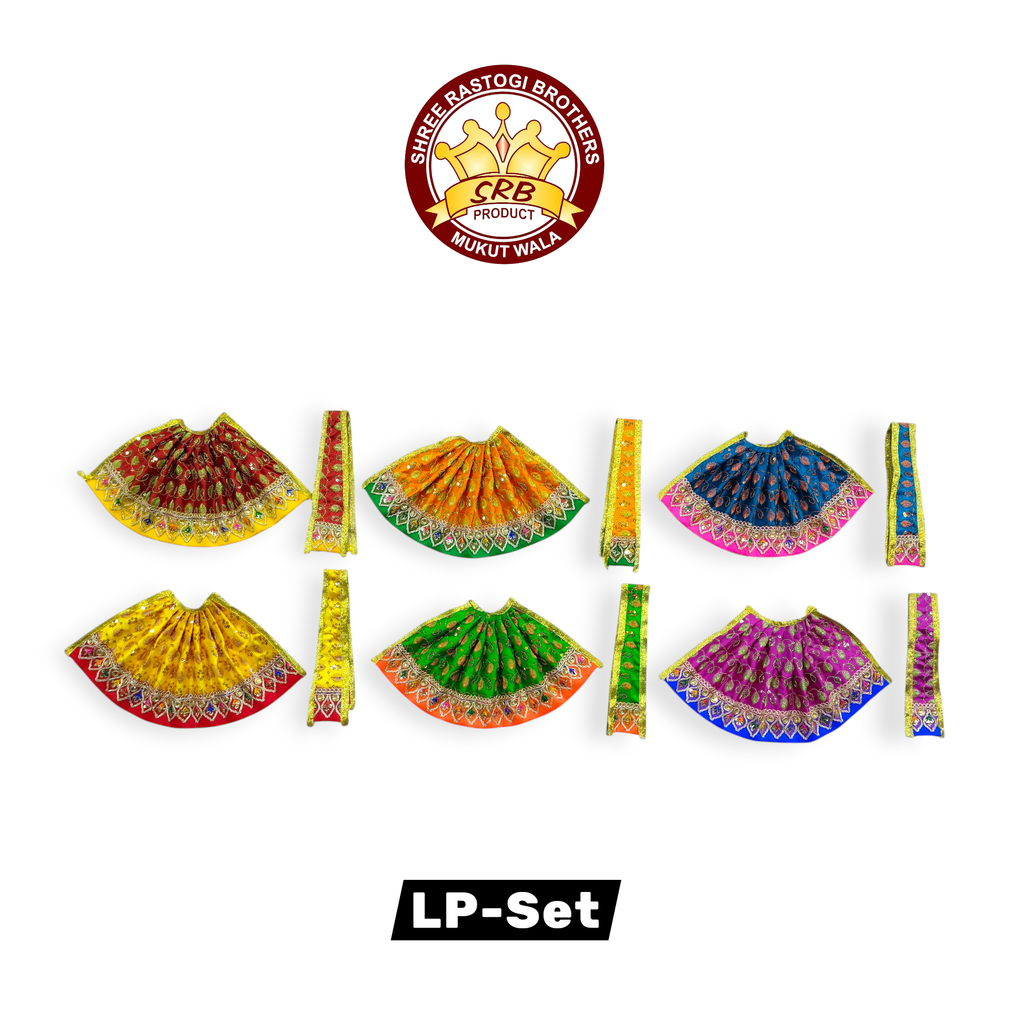 Lehenga Patka For Durga Murti, Radha Murti, Laxmi Murti