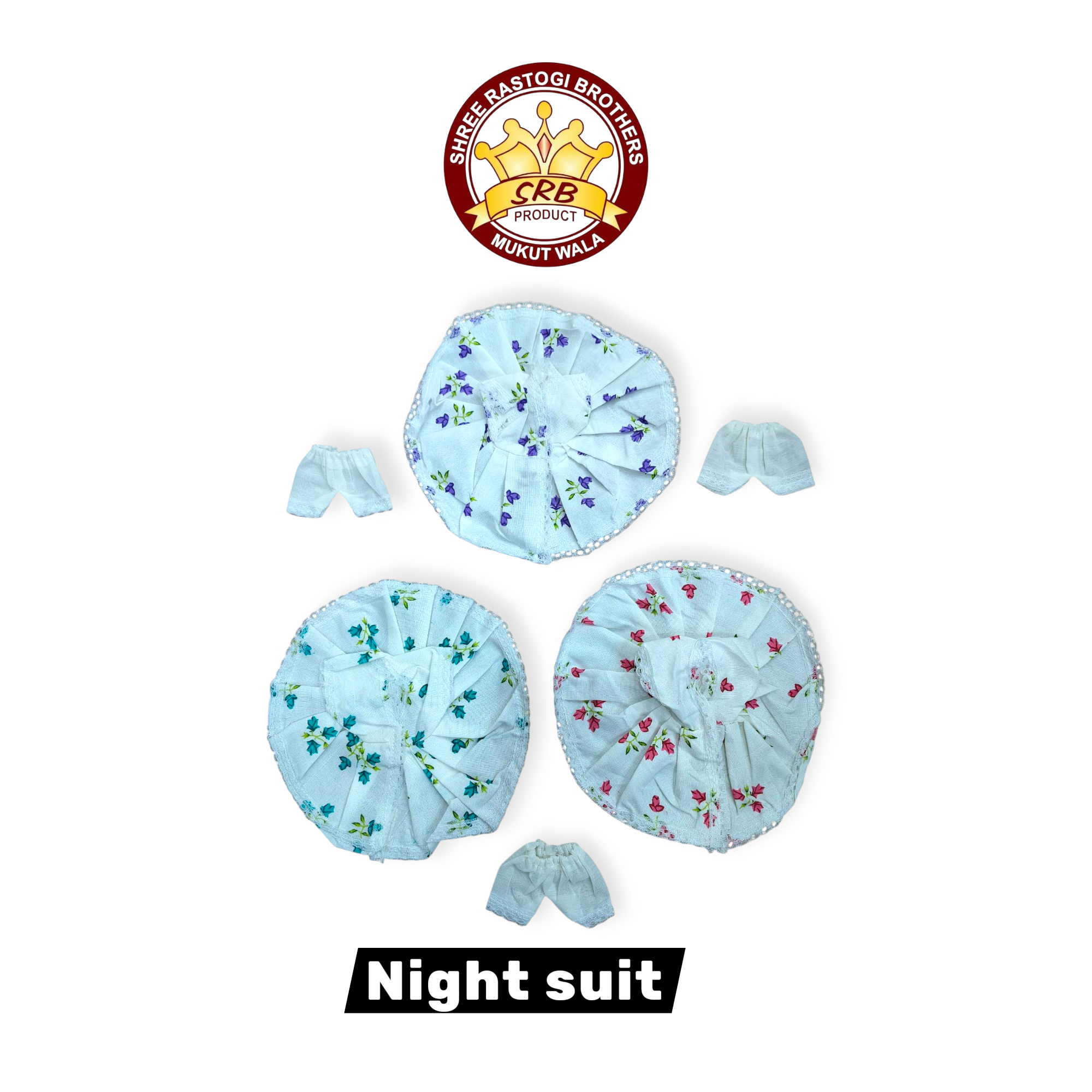 Cotton Gol Night Suit For  Laddu Gopal