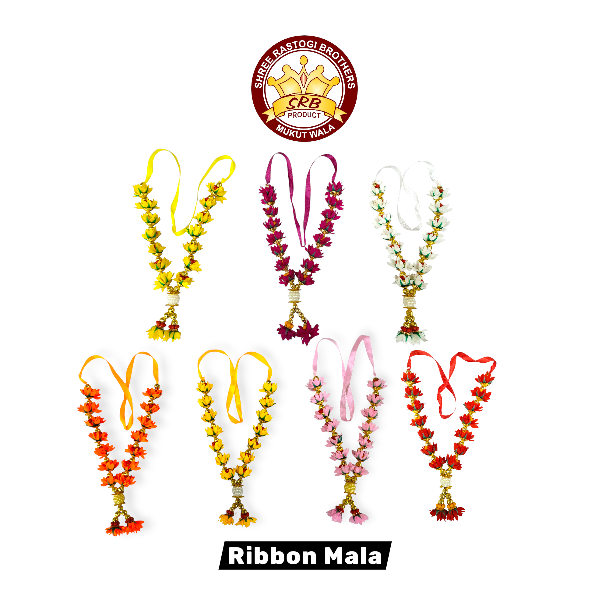 Ribbon Mala For  Big Size God Idol and Wall Pictur Frame