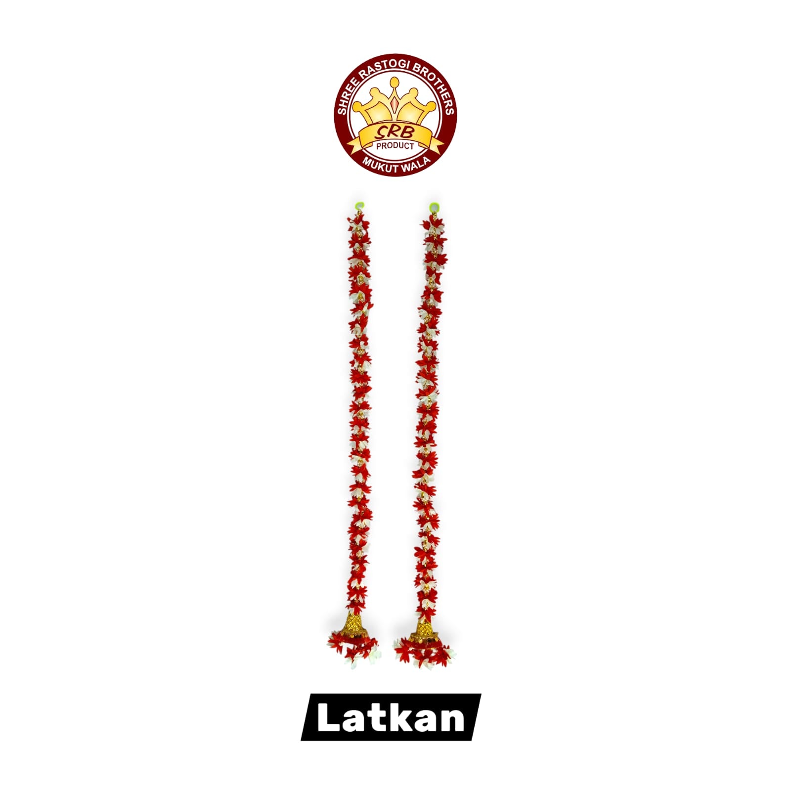 Red Hanging Latkan With Golden Bell For Festive Decoration (L-02)