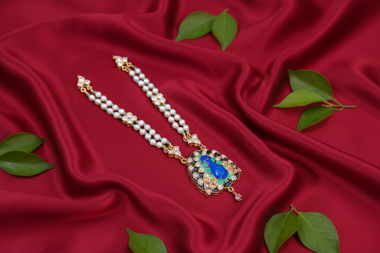 Mayur Mukh AD Mala For Deities