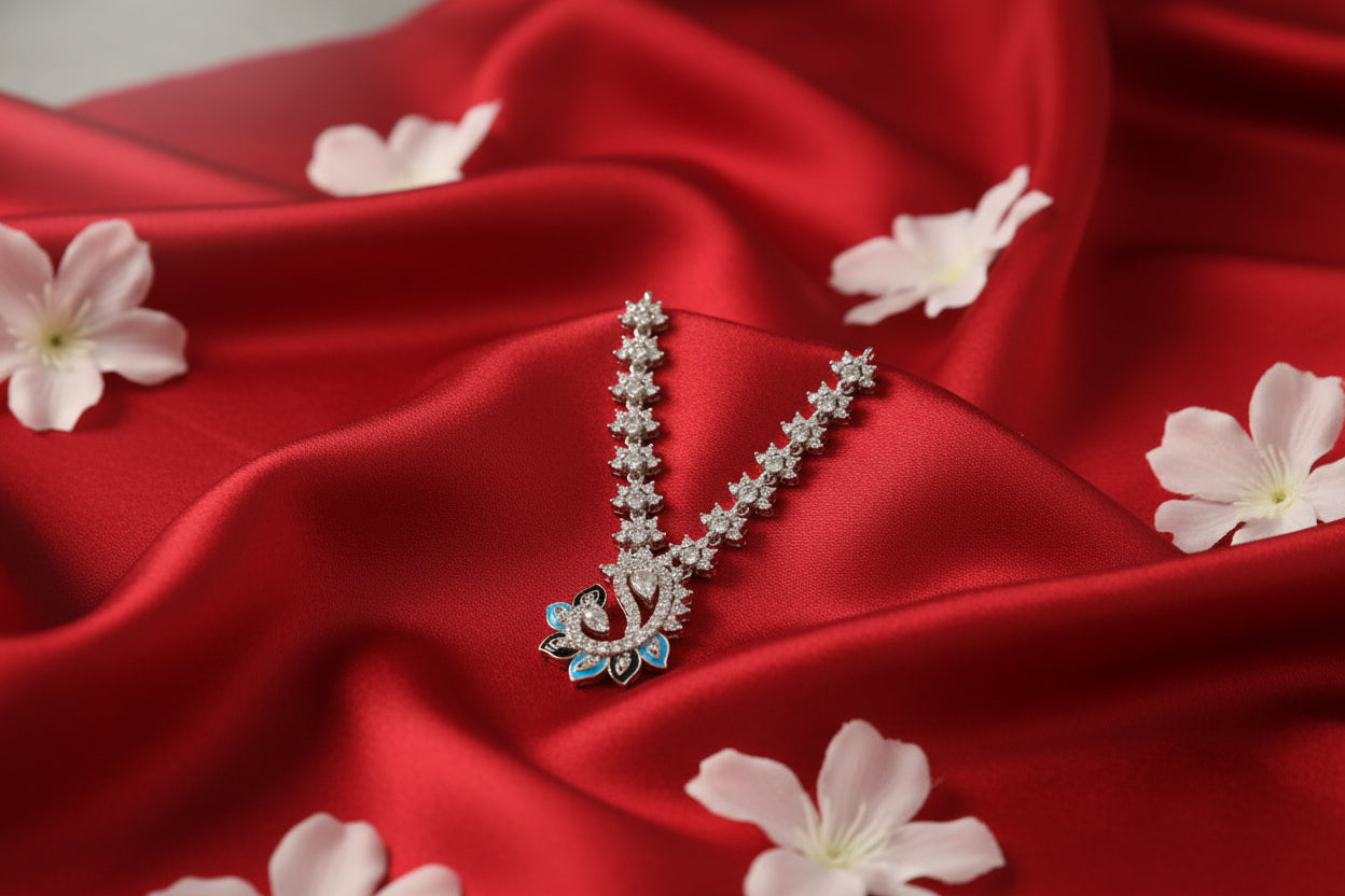 Mayur Pendant AD Mala For Deities