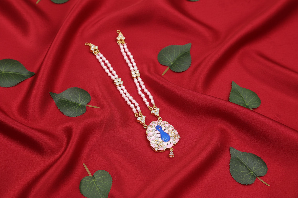 Mayur Mukh AD Mala For Deities