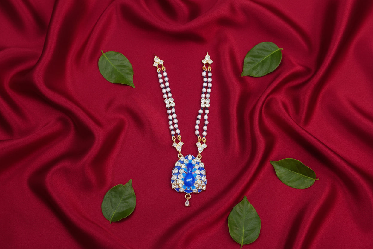 Mayur Mukh AD Mala For Deities