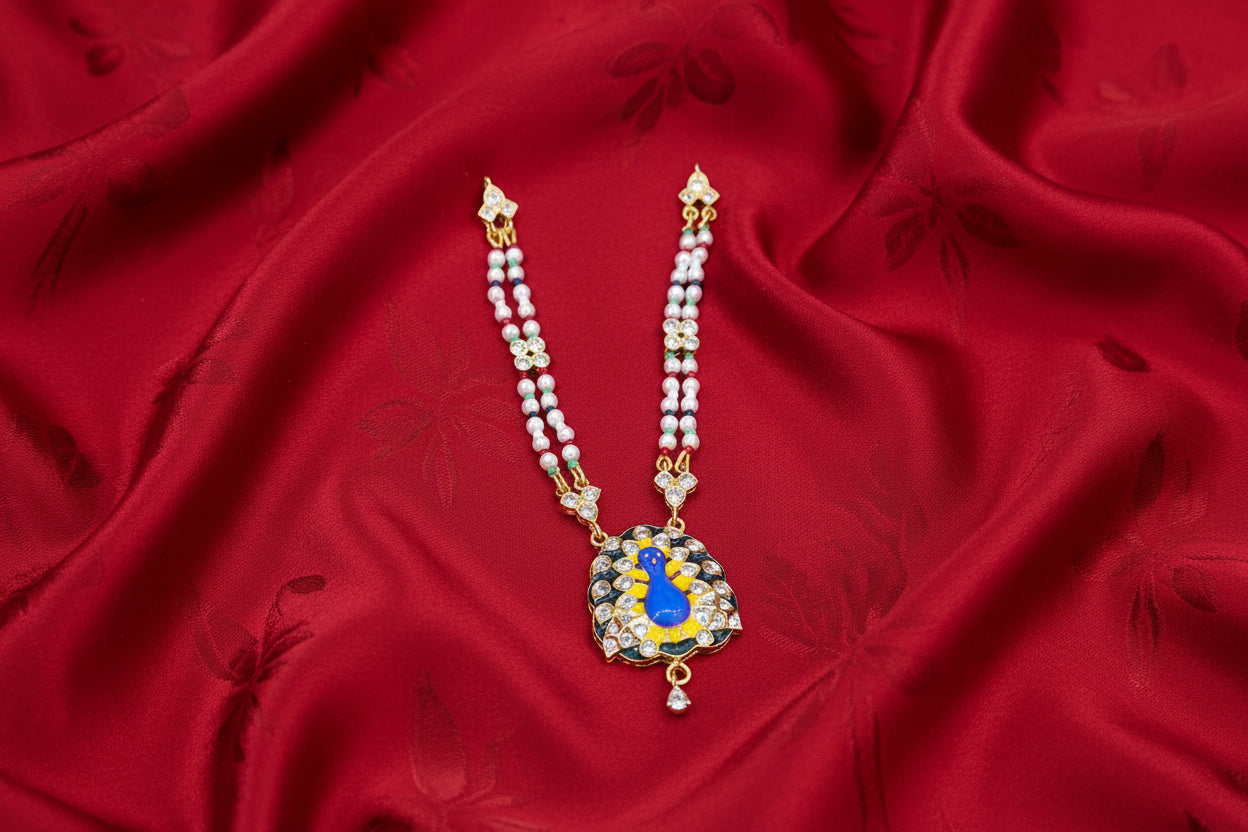 Mayur Mukh AD Mala For Deities